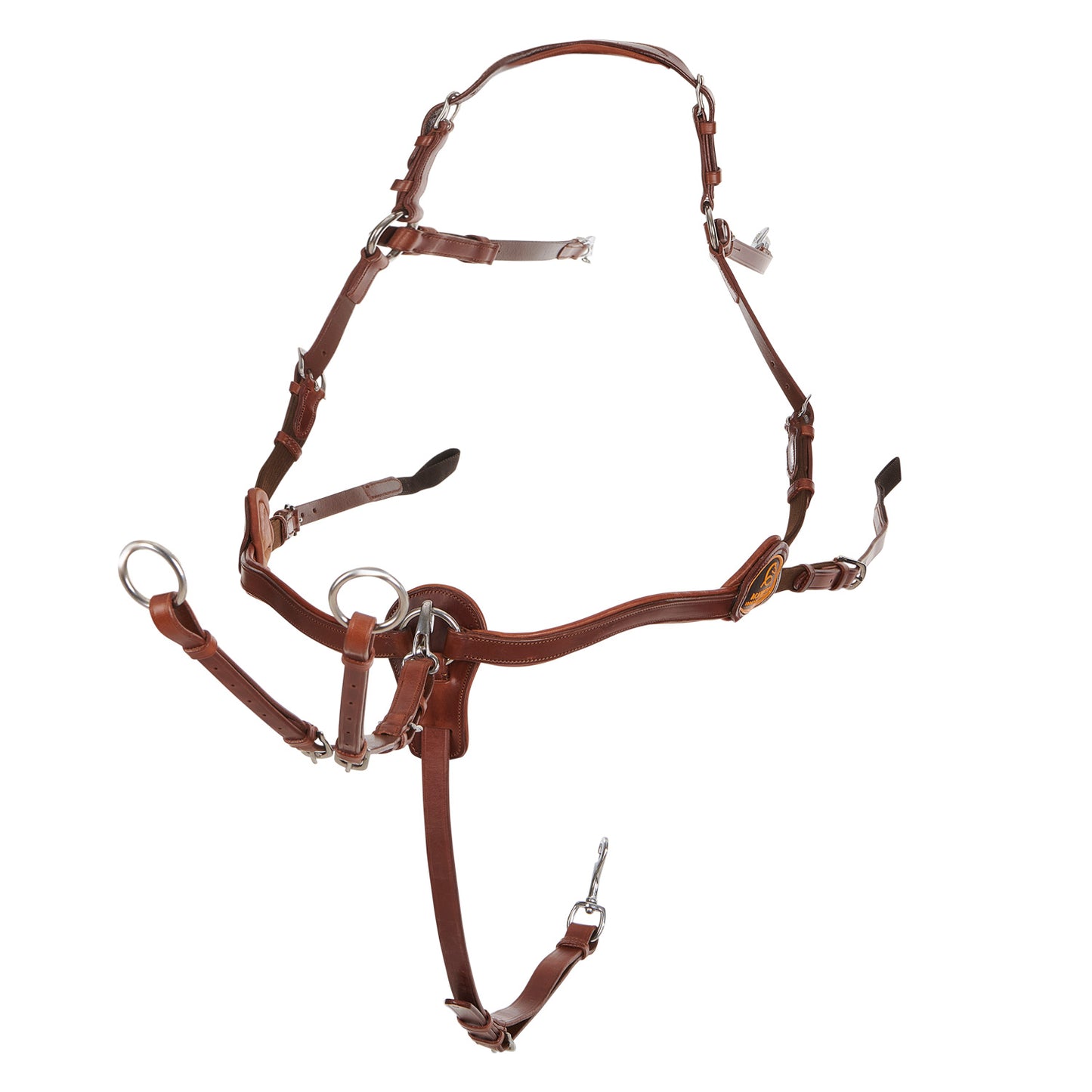 Five-point breastplate calfskin