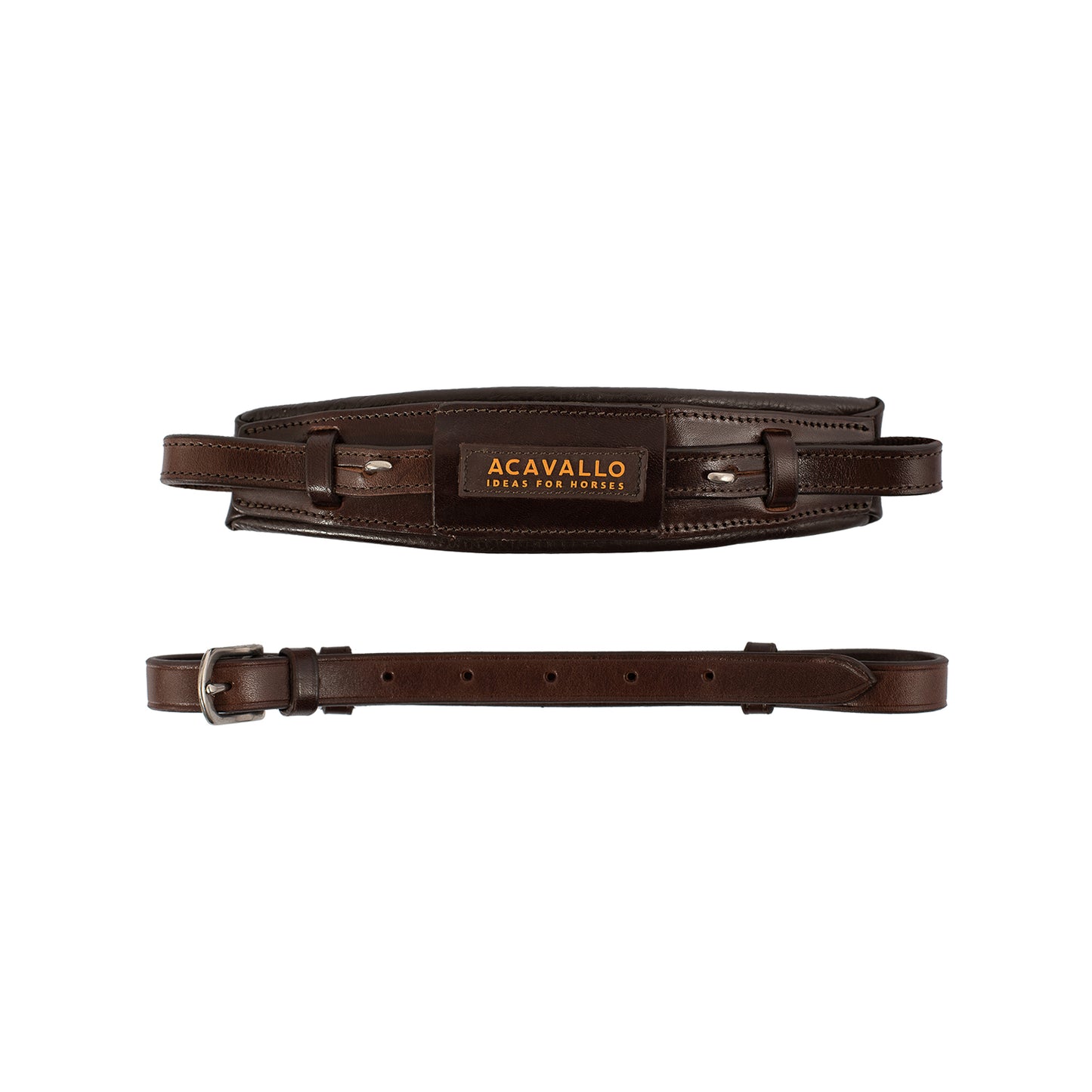 Hackamore noseband calfskin