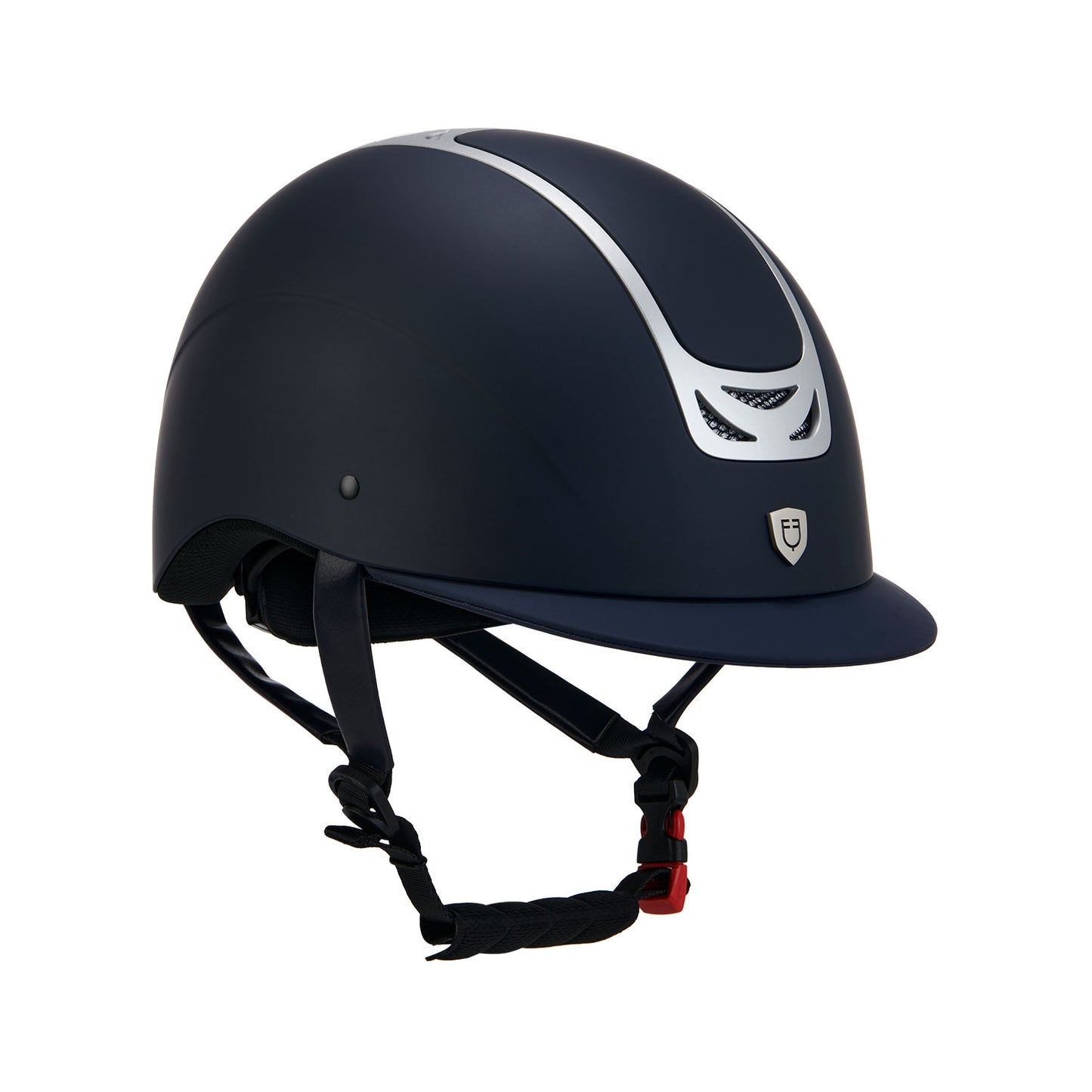 Helmet with silver frame