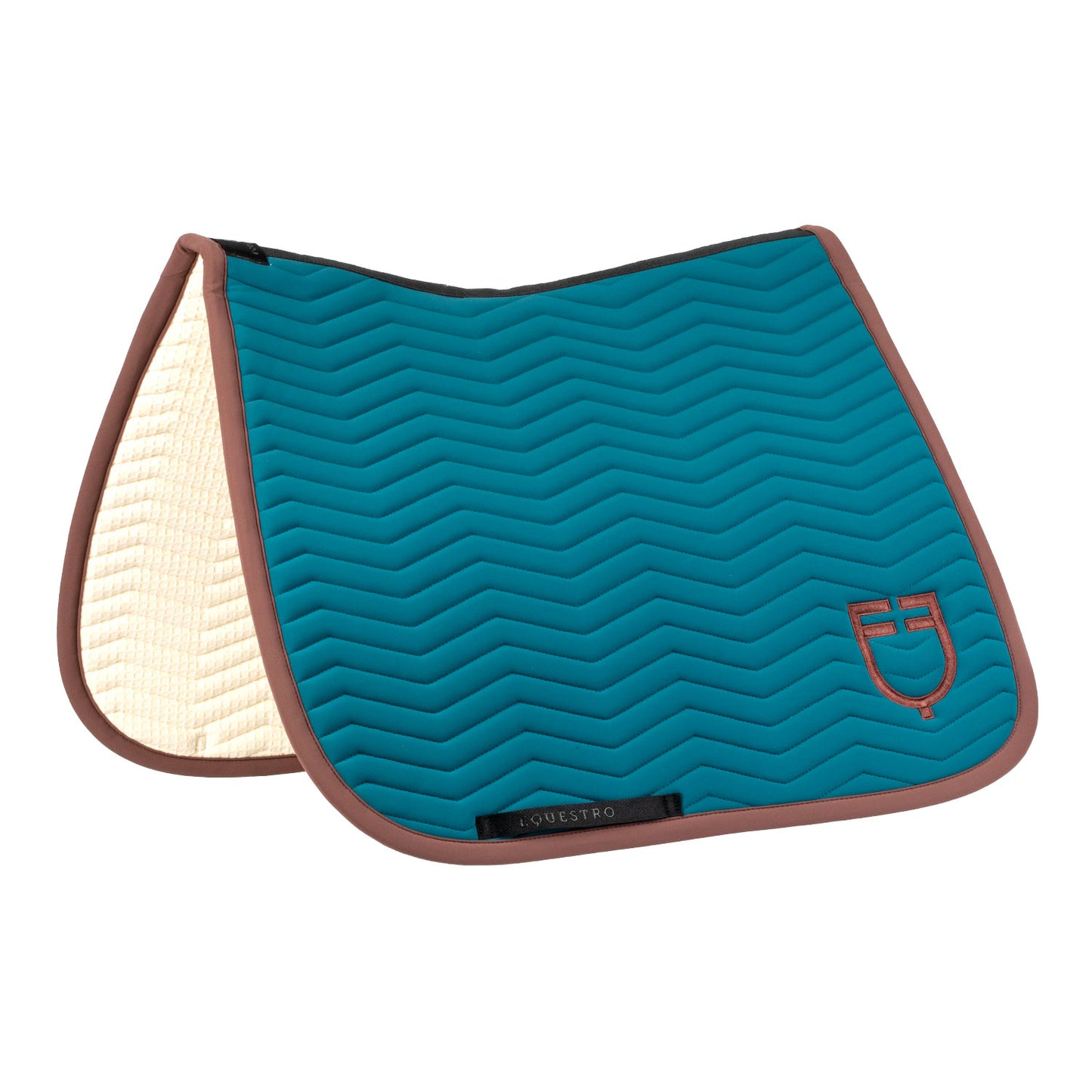Wave Quilting dressage saddle pad in technical fabric