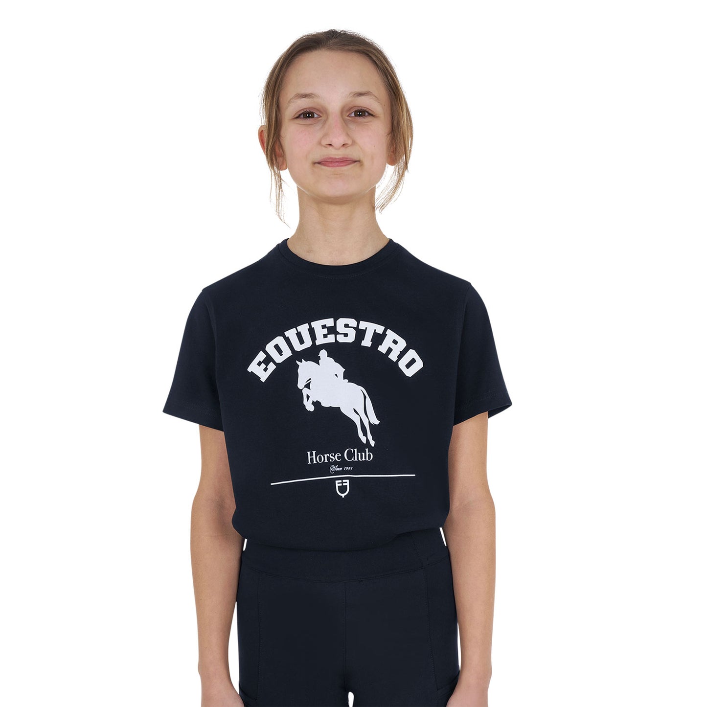 Girls' Jumping Horse Club cotton T-shirt