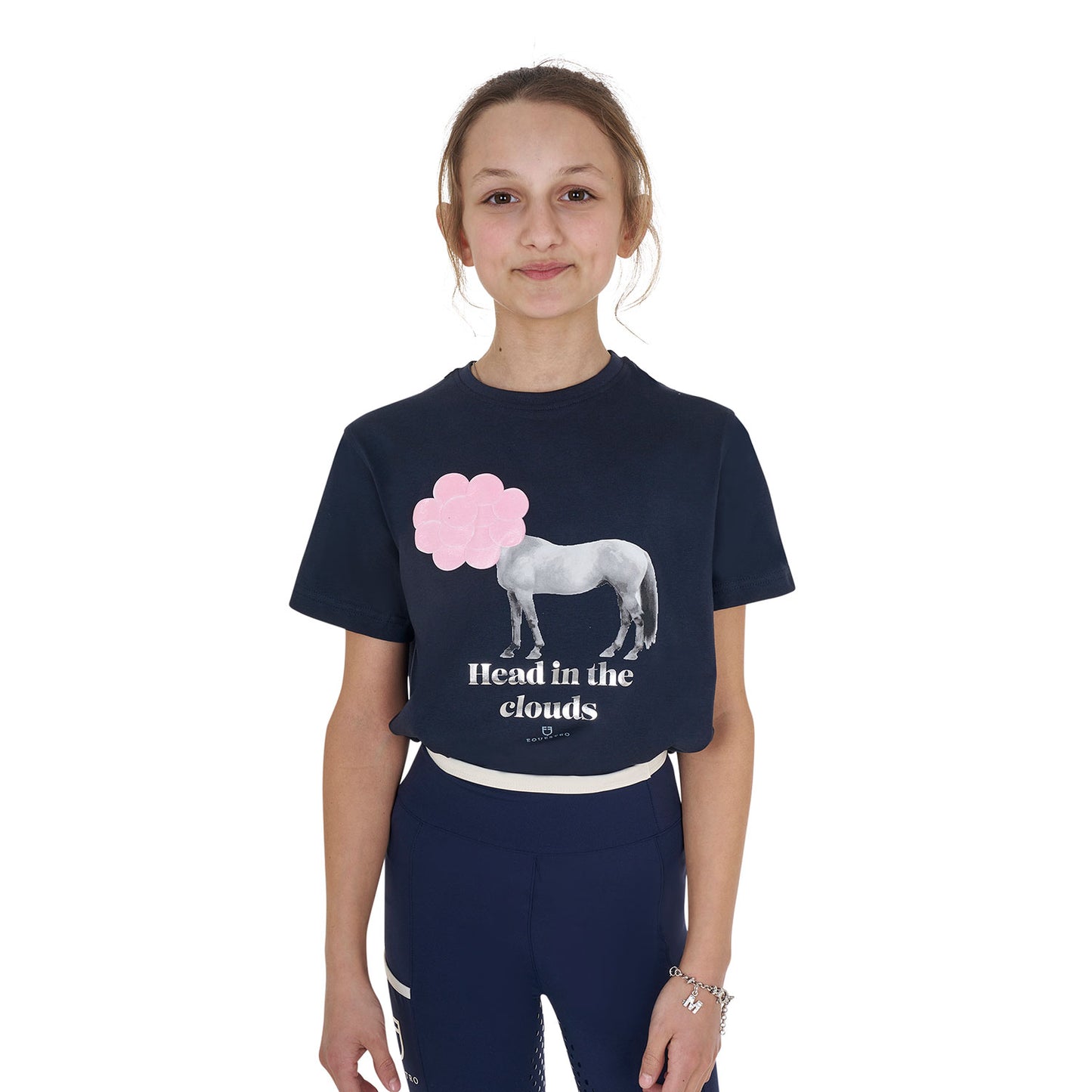 Girls' Head In The Clouds cotton T-shirt