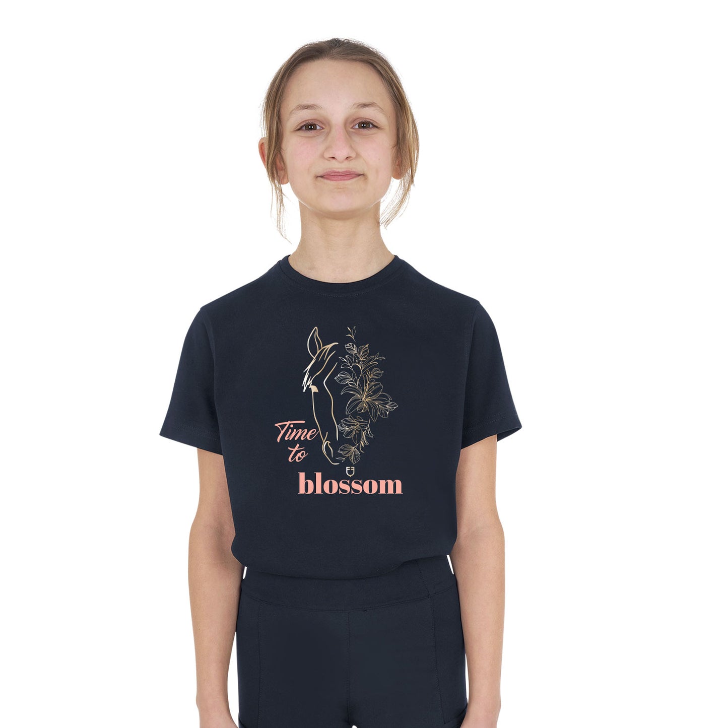 Girls' Time to Blossom cotton T-shirt