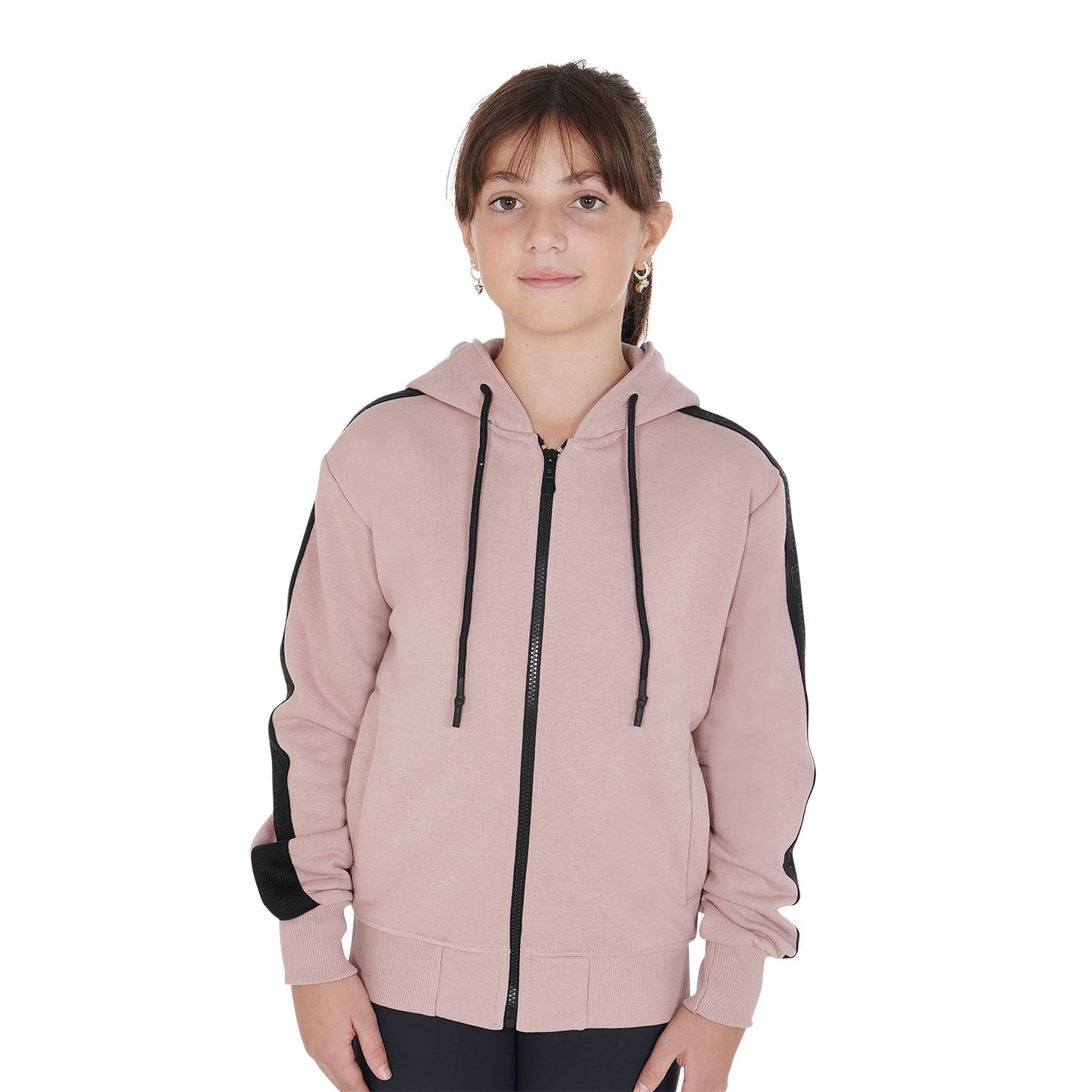 Kids' unisex slim fit hooded sweatshirt