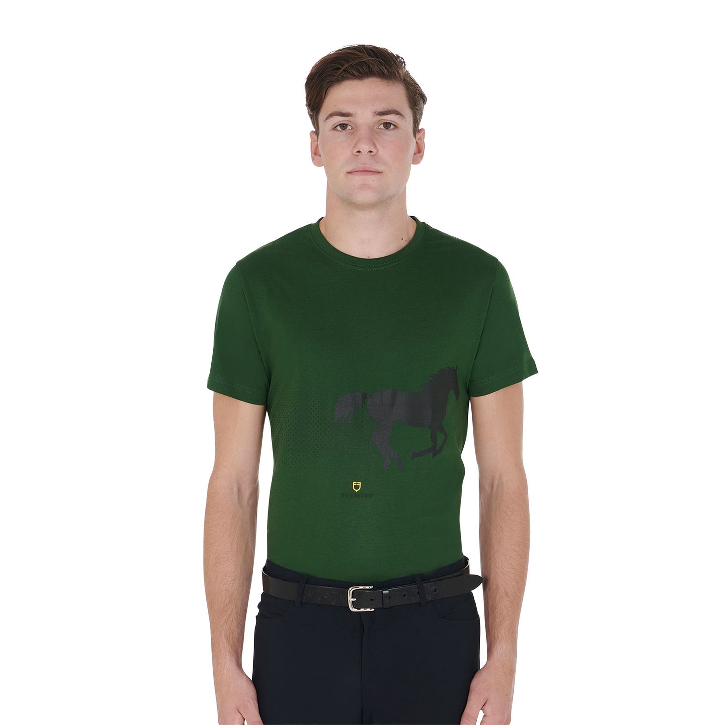 Men's slim fit t-shirt with race horse