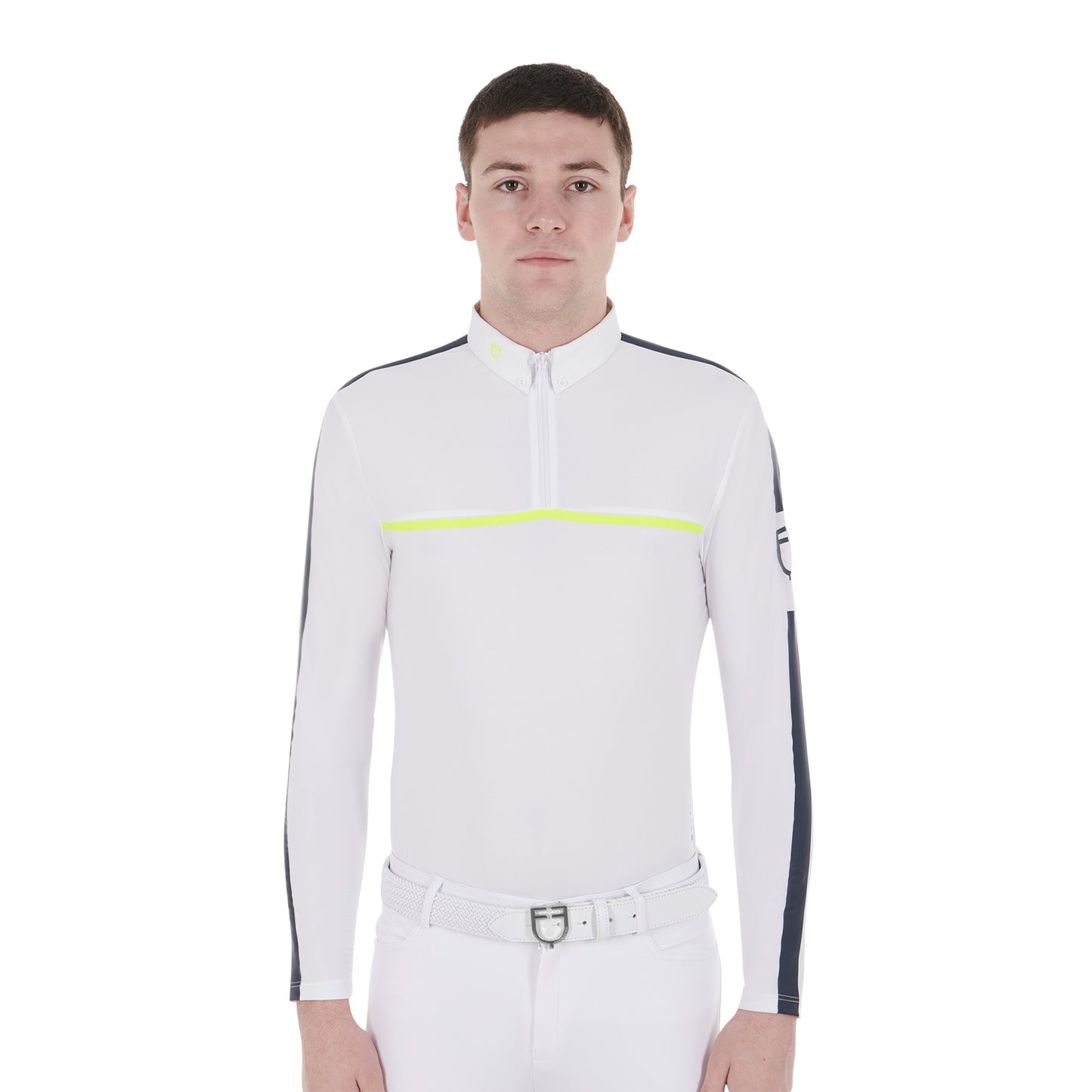 Men's long sleeved competition polo shirt