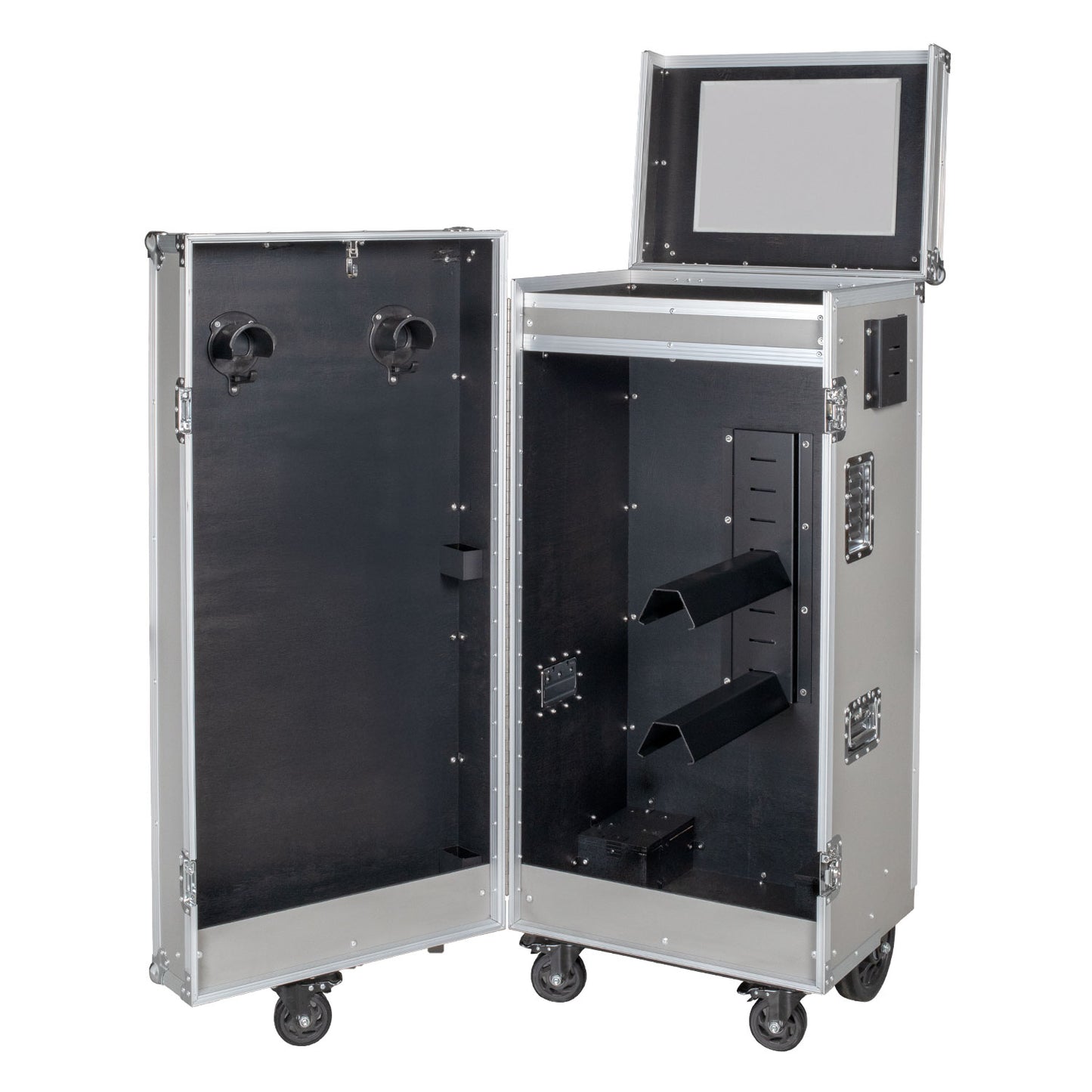 Silver hardware saddle cabinet 65x62x138cm