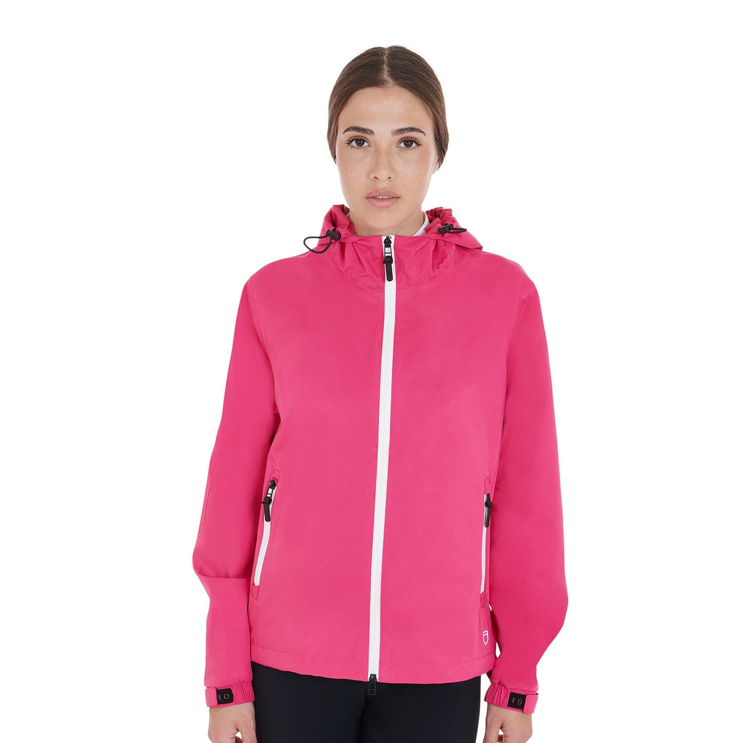 Women's three-layer technical raincoat