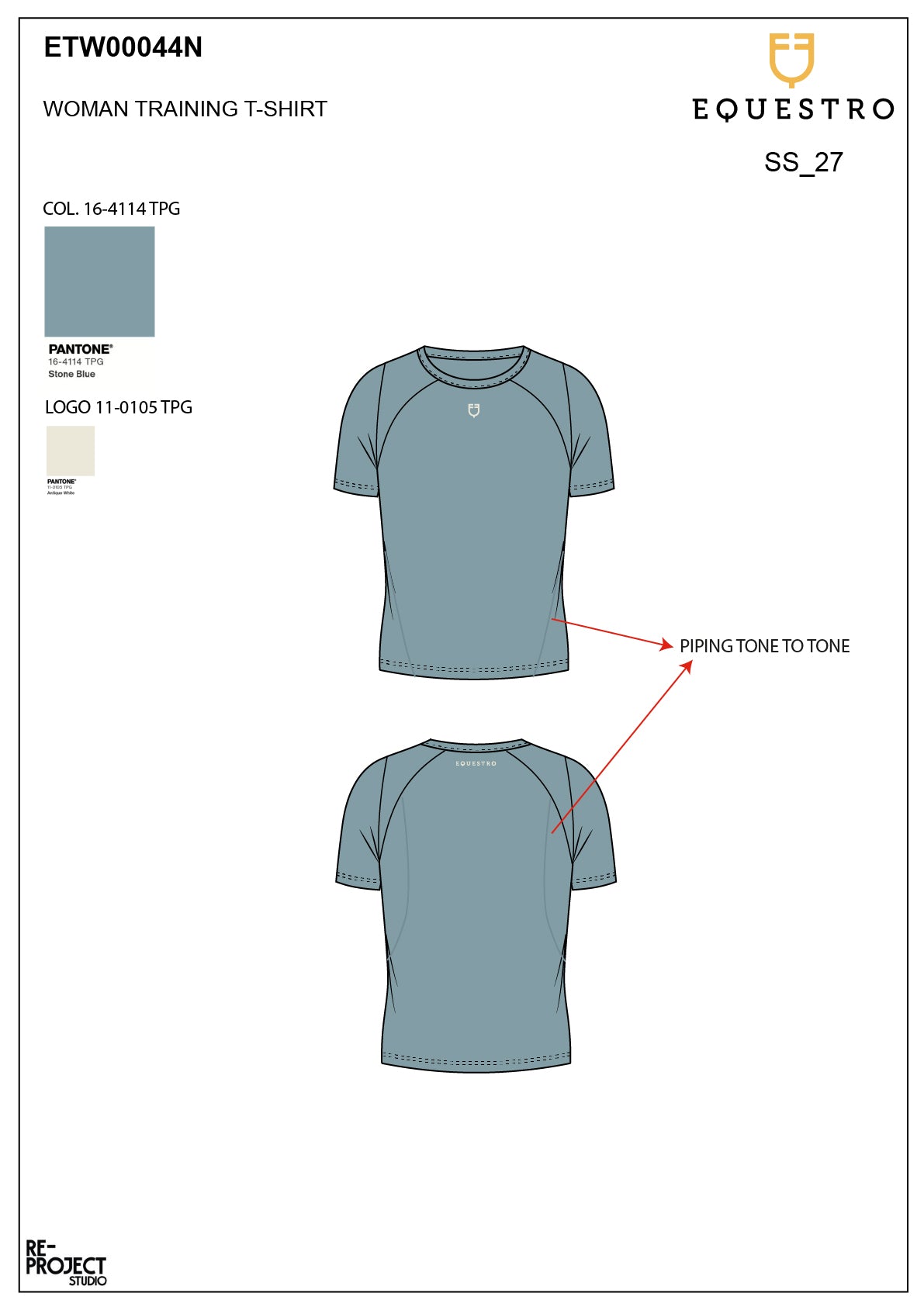 Women's slim fit technical training t-shirt