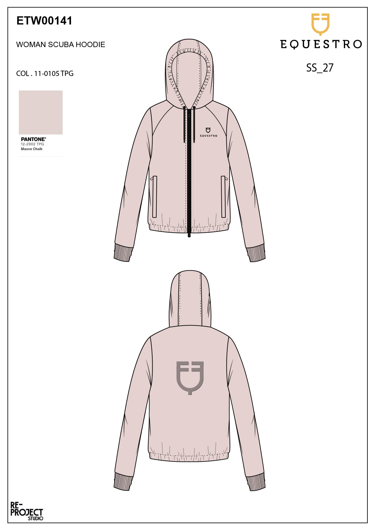 Women's cropped hoodie