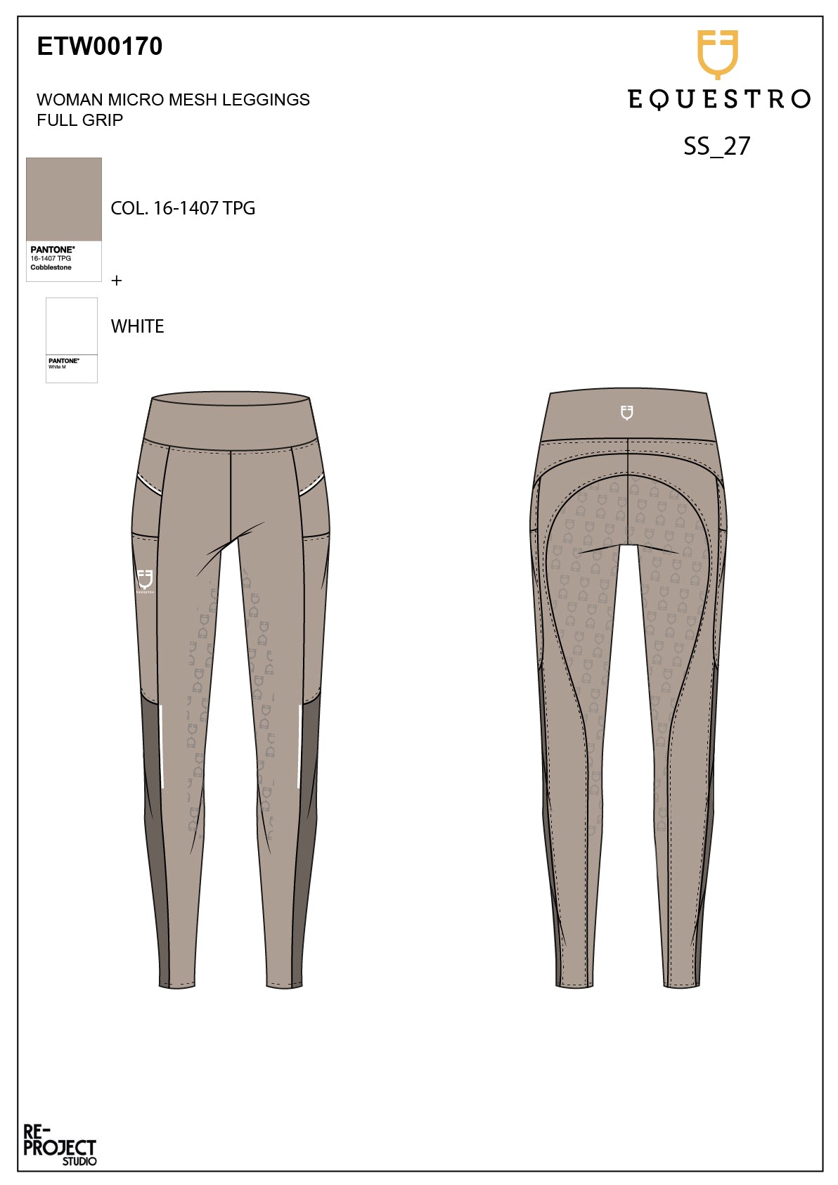 Women's slim fit leggings micro mesh inserts