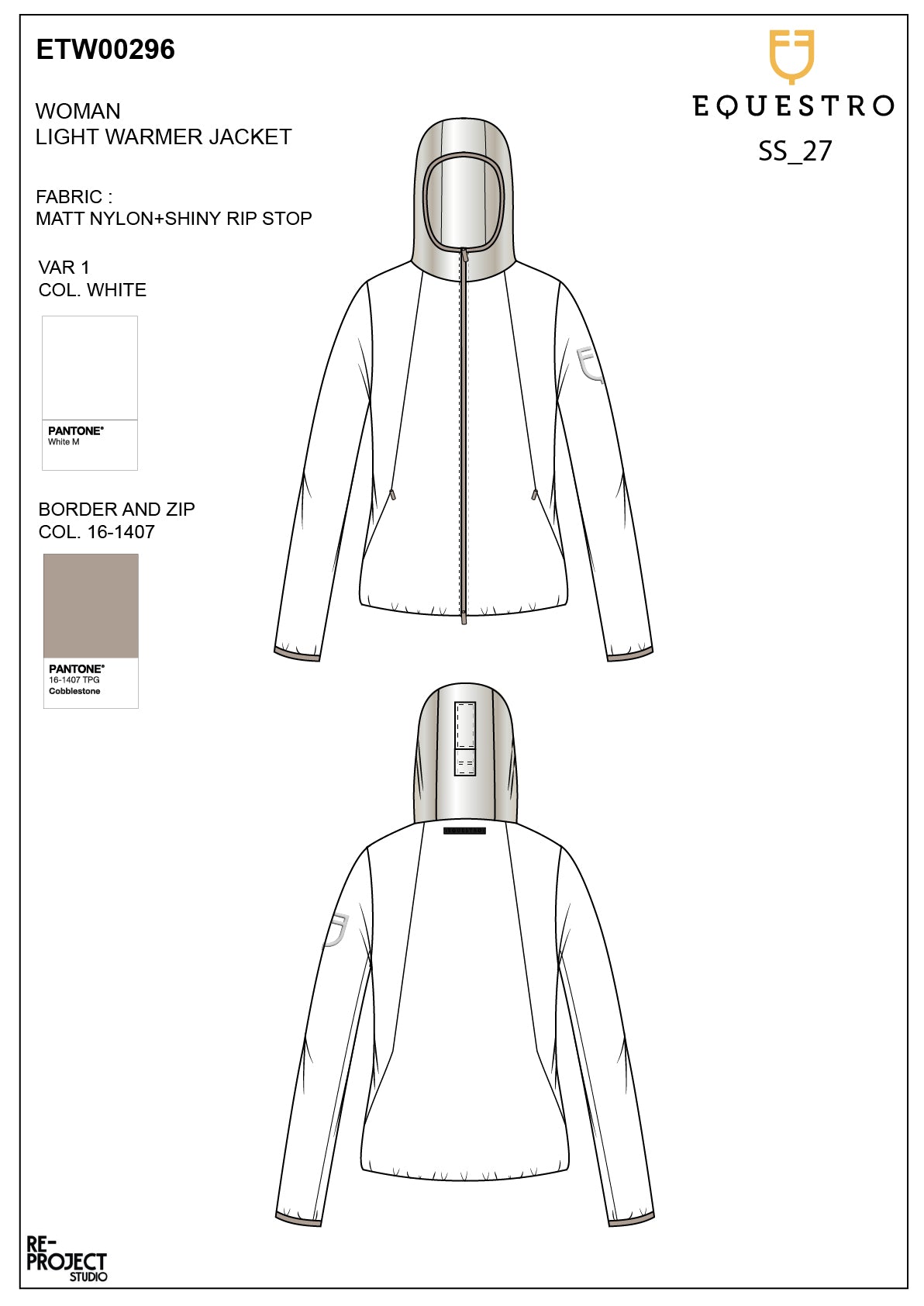 Women's softshell jacket Foldable line