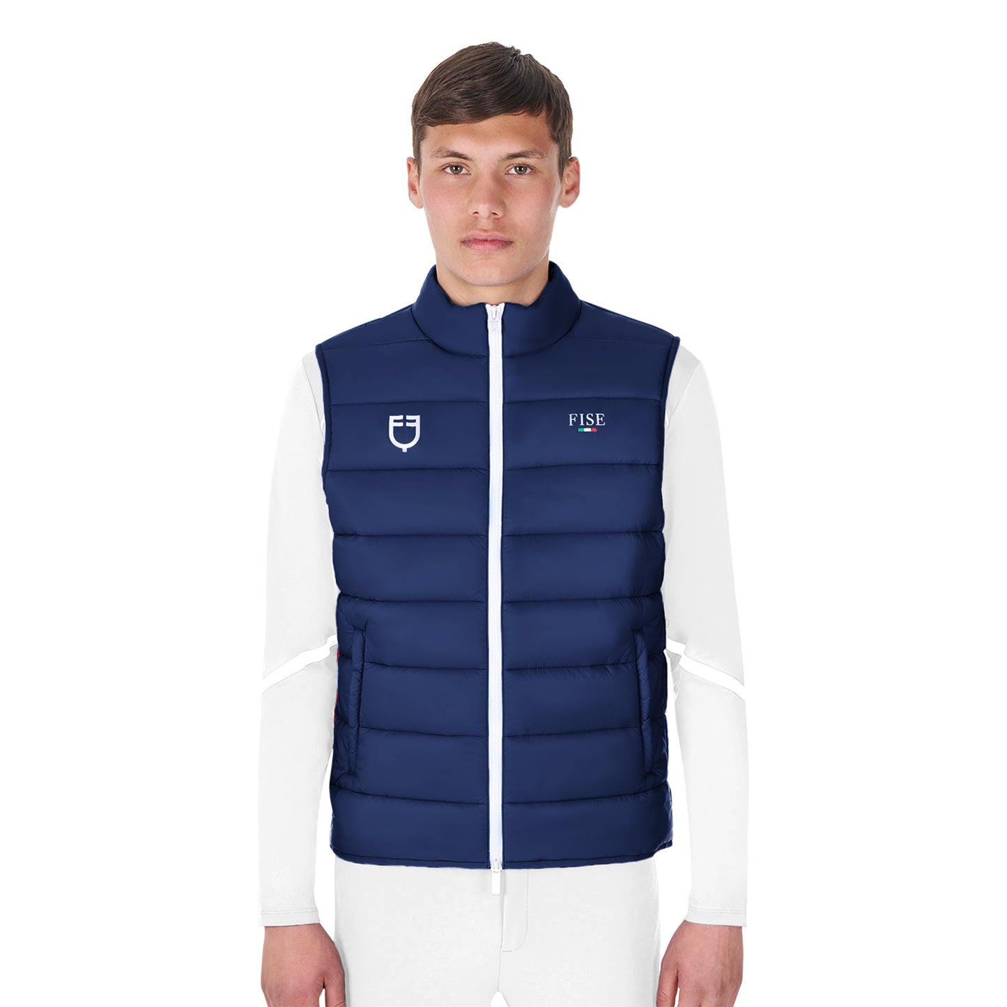 Men's slim fit vest Equestro X FISE