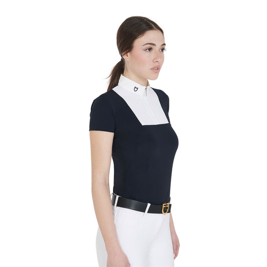 Women's short-sleeved slim fit competition polo shirt