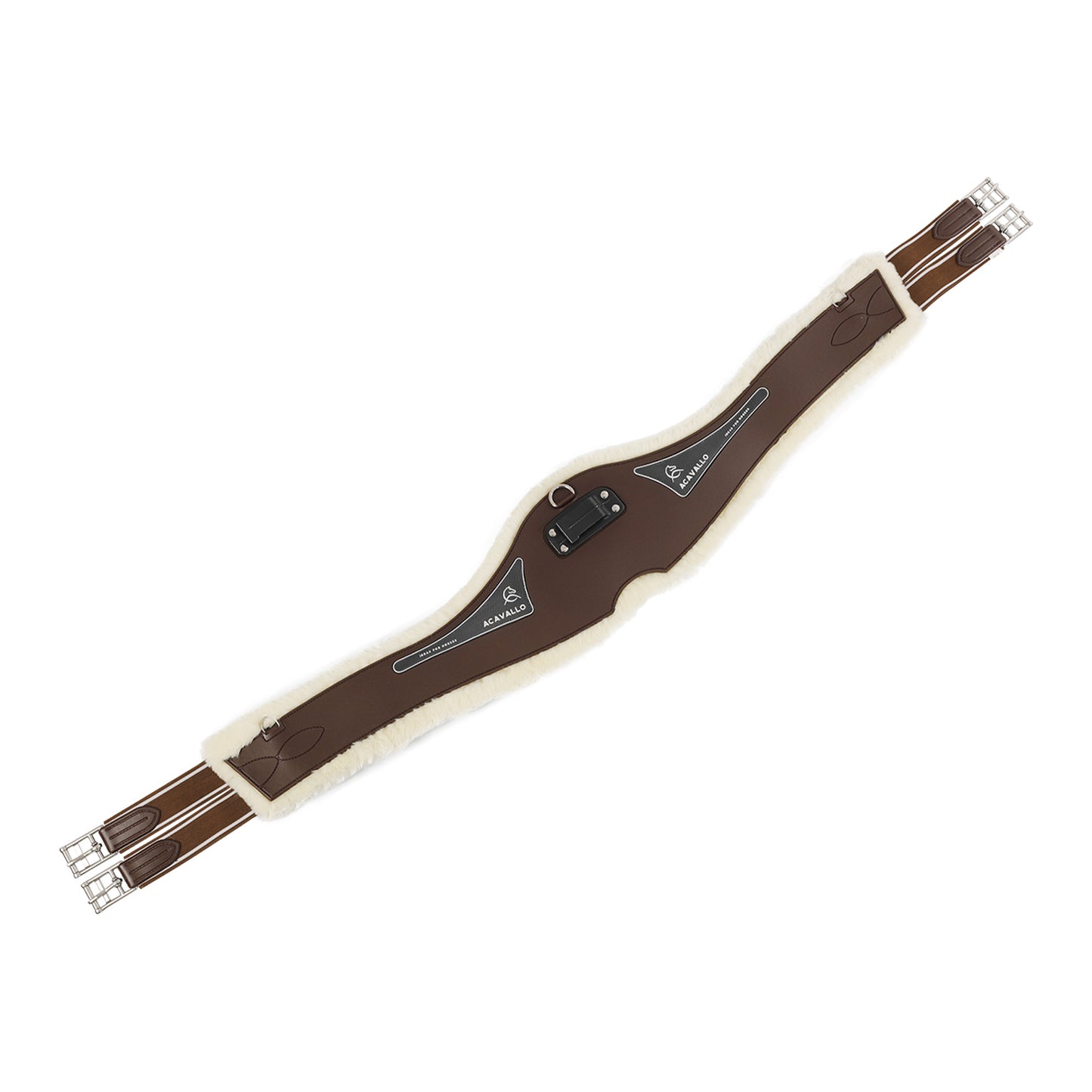 Jumping girth Classic gel PVC detachable faux sheepskin