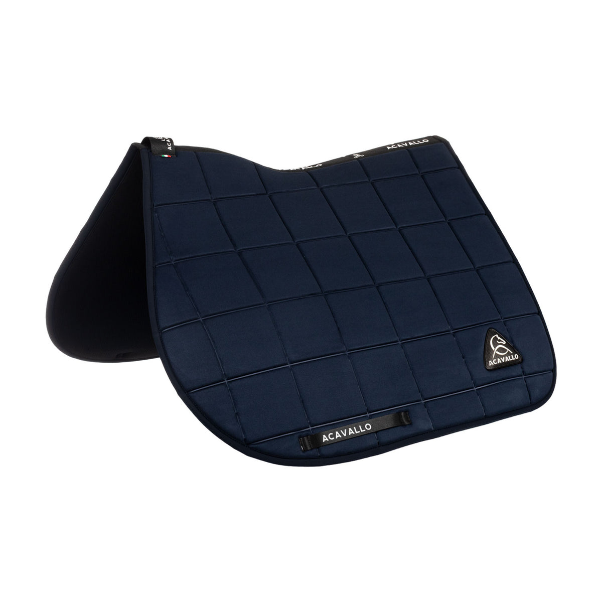 Jumping saddle pad in square technical fabric
