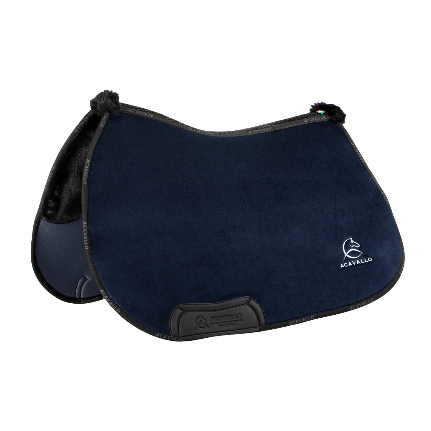 Saddle pad JS CW-3DS louvre shaped internal faux sheepskin