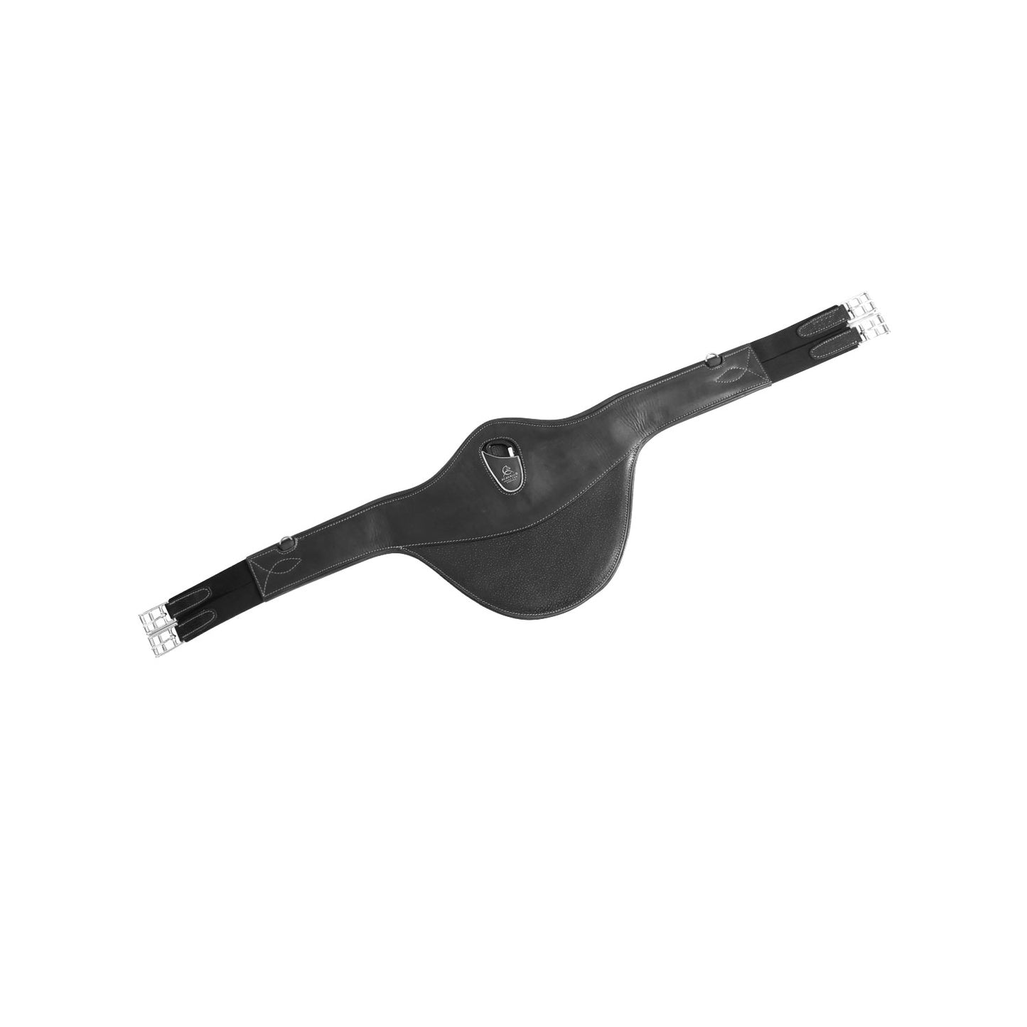 Jumping stud guard girth buffalo leather