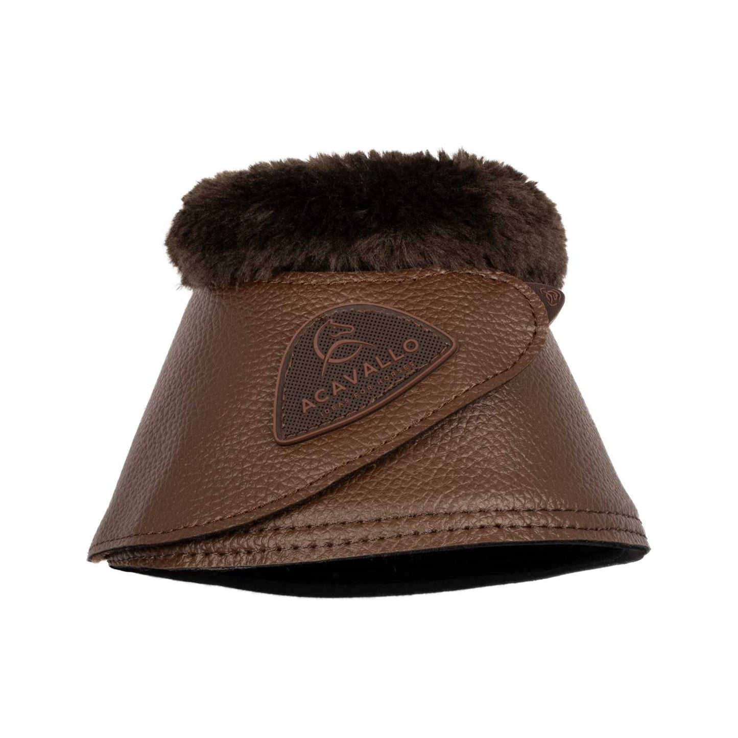 Bell boots faux sheepskin & hook-and-loop closure