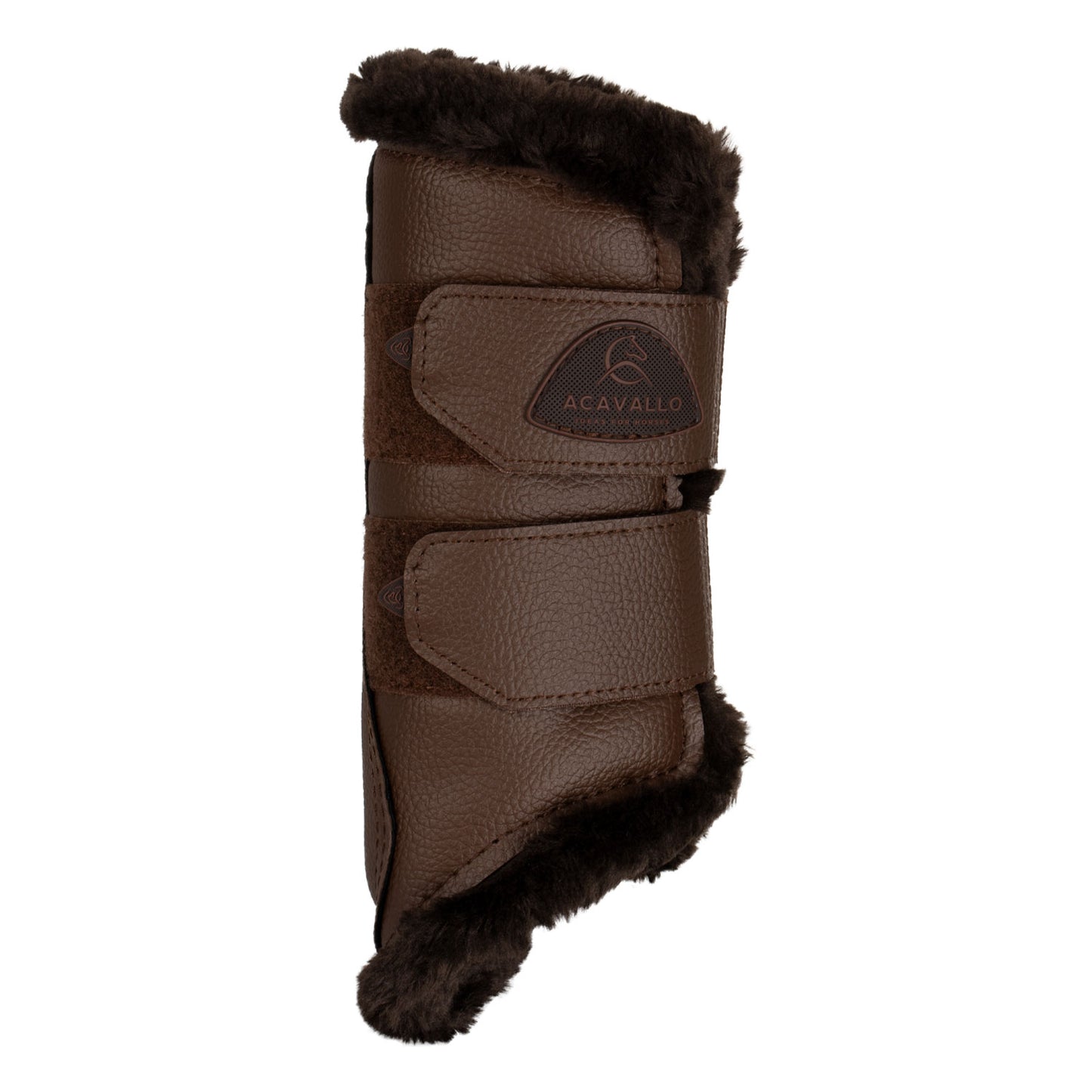 Front brushing boots eco-leather & faux sheepskin