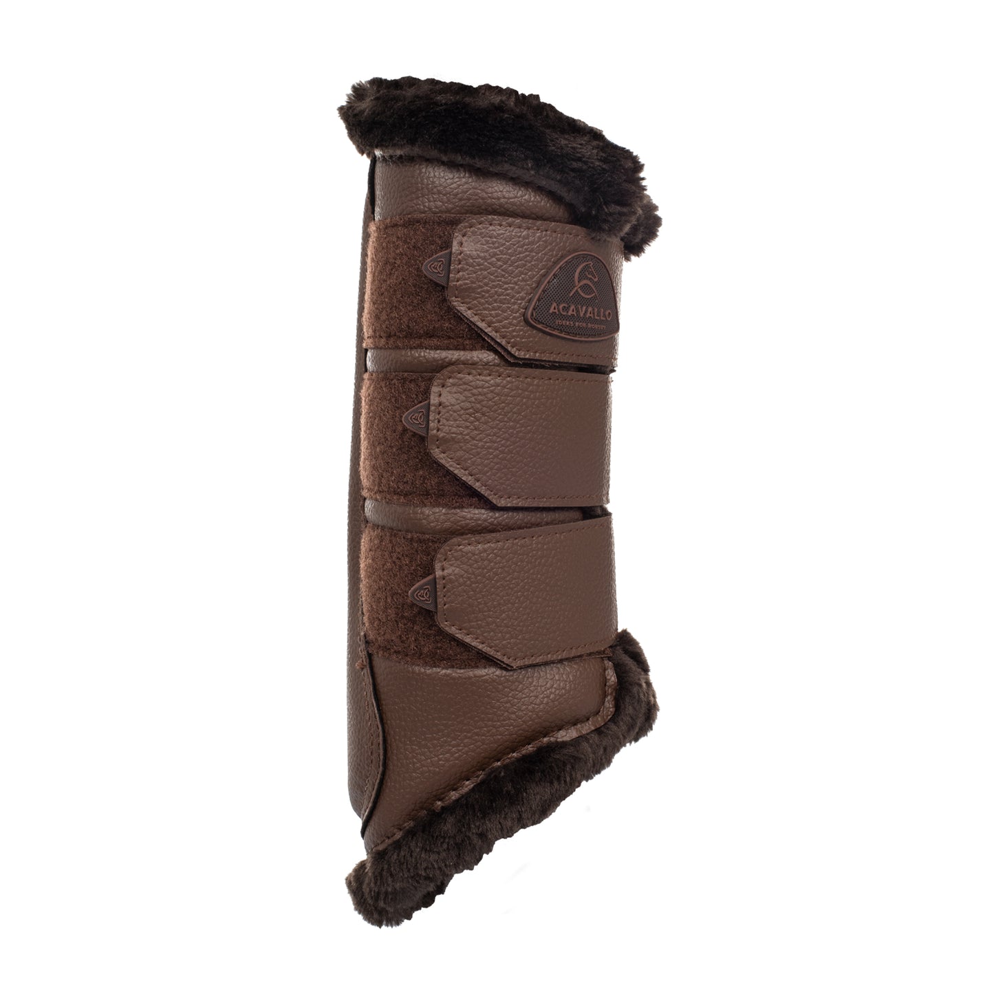 Hind brushing boots faux leather & faux sheepskin
