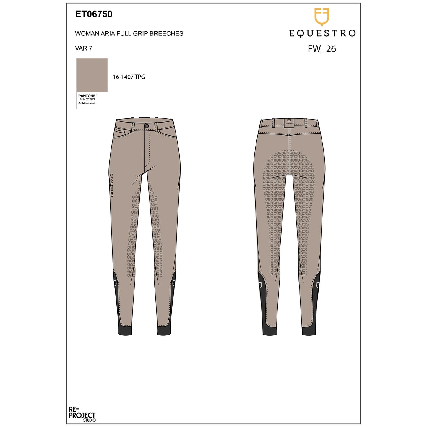 Women's full grip slim fit breeches