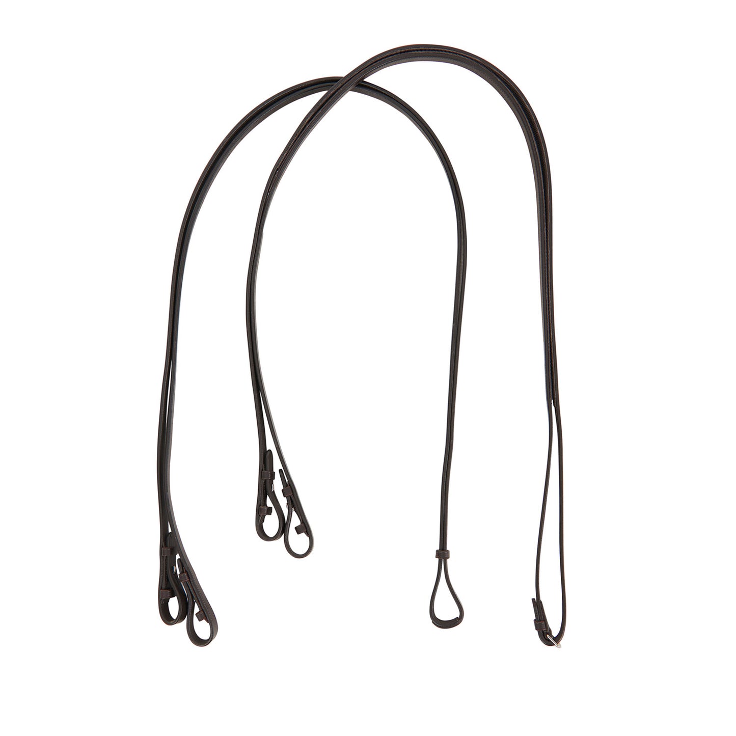 Dressage leather double reins