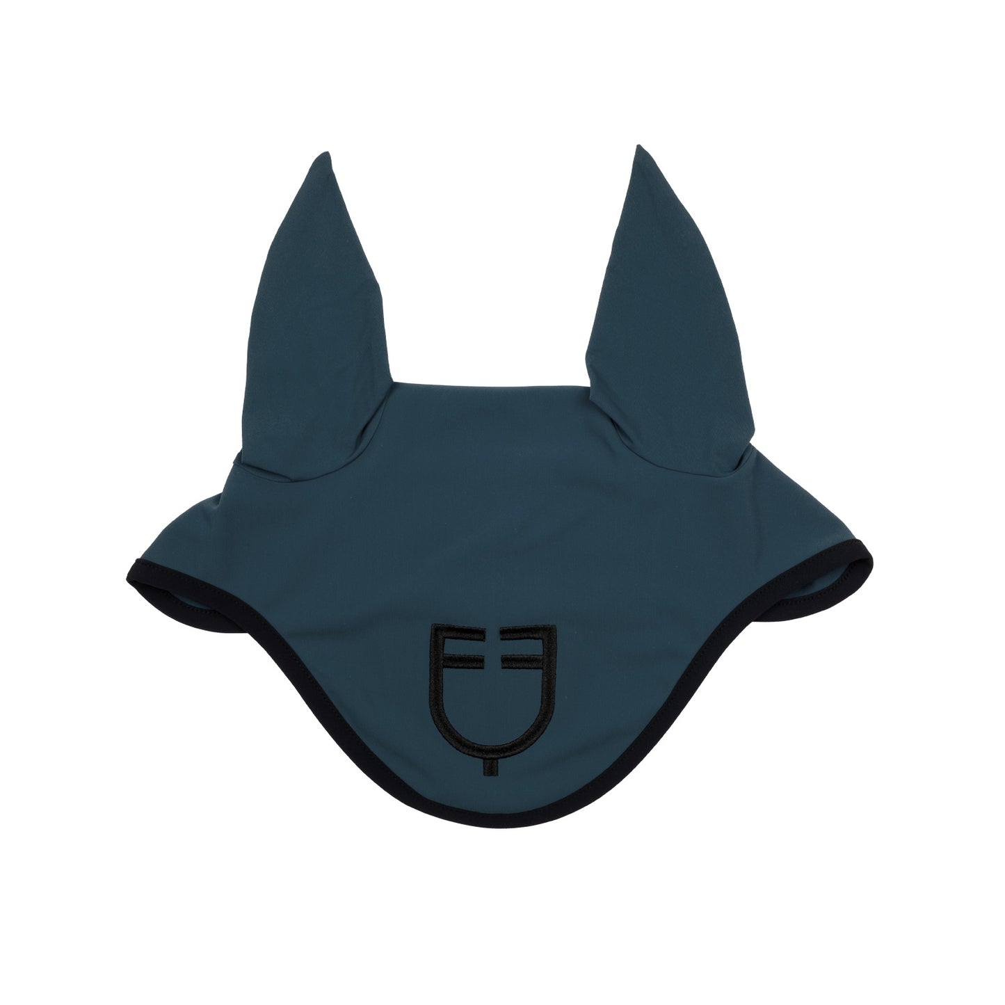 Black line edition fly veil in stretch material