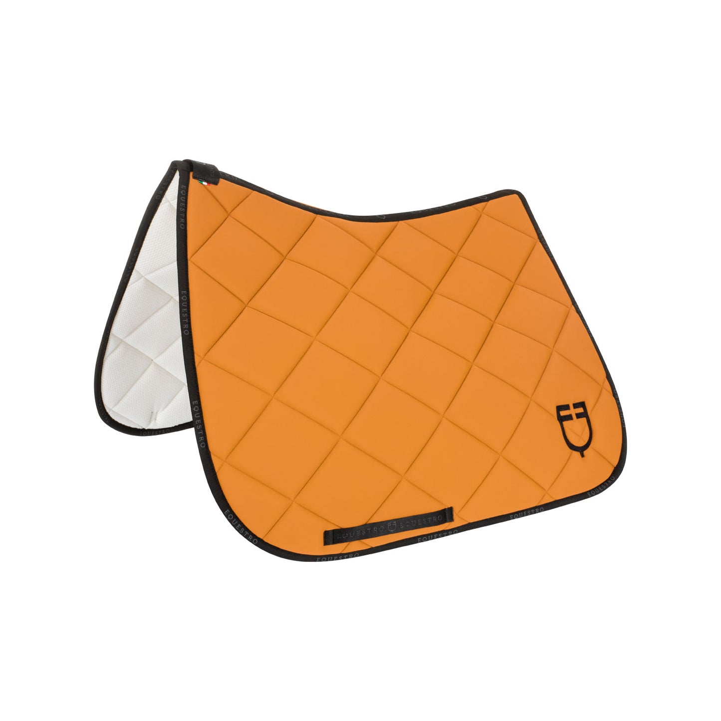 Dressage saddle pad technical fabric with logo