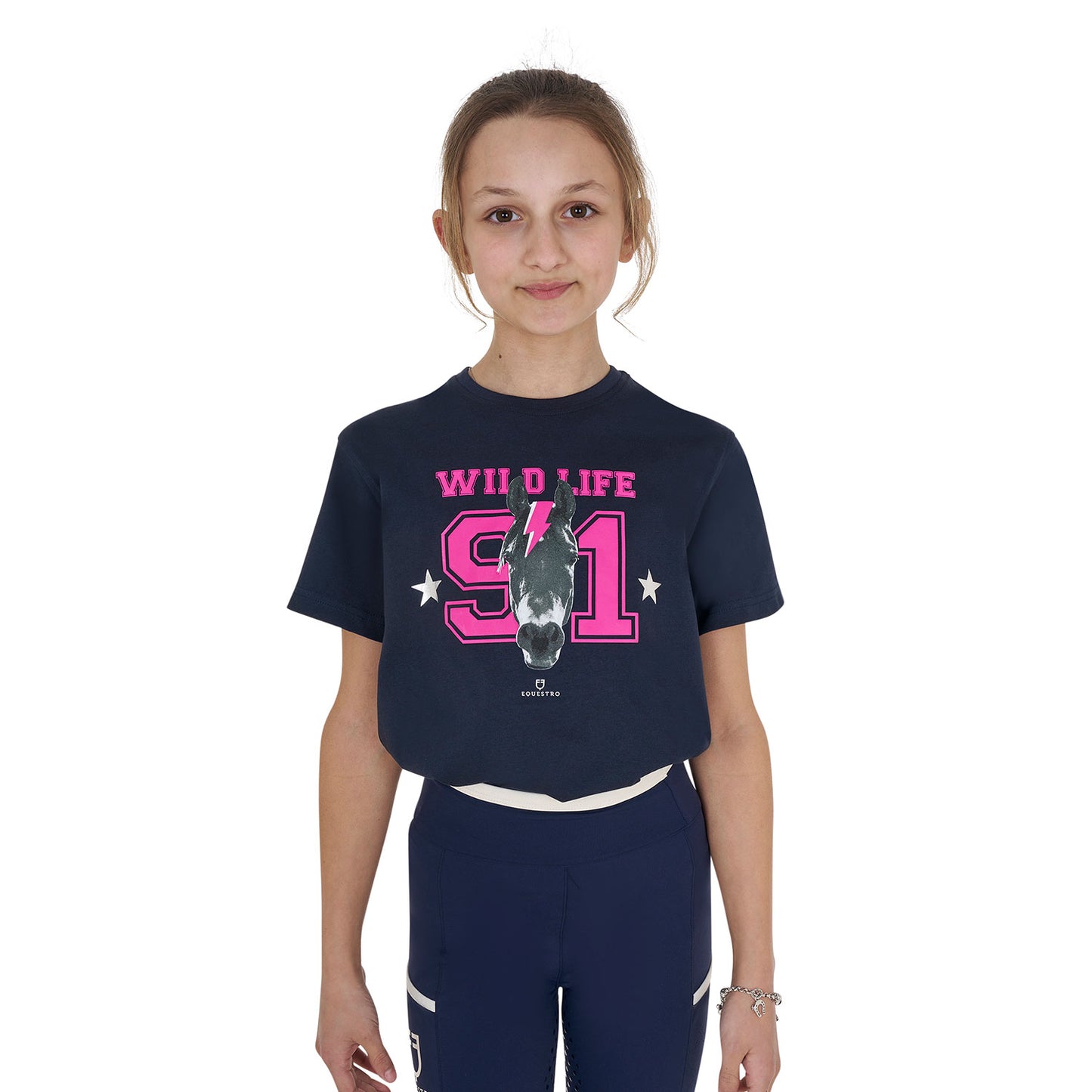 Girls' Wild Life cotton T-shirt with print