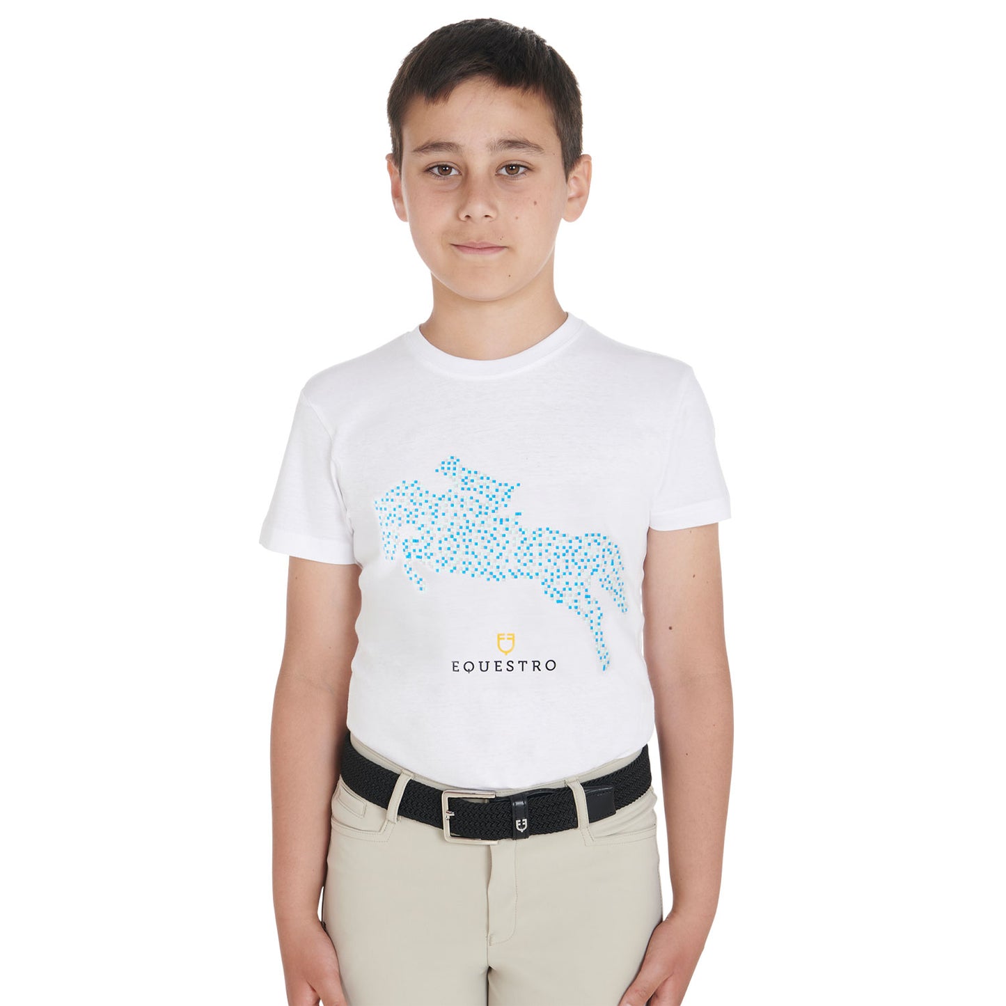 Boys' slim fit t-shirt Jump print