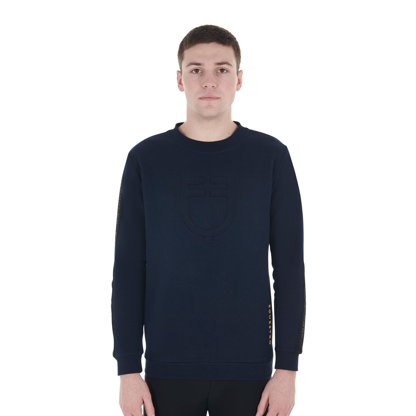 Men's cotton sweatshirt with logo