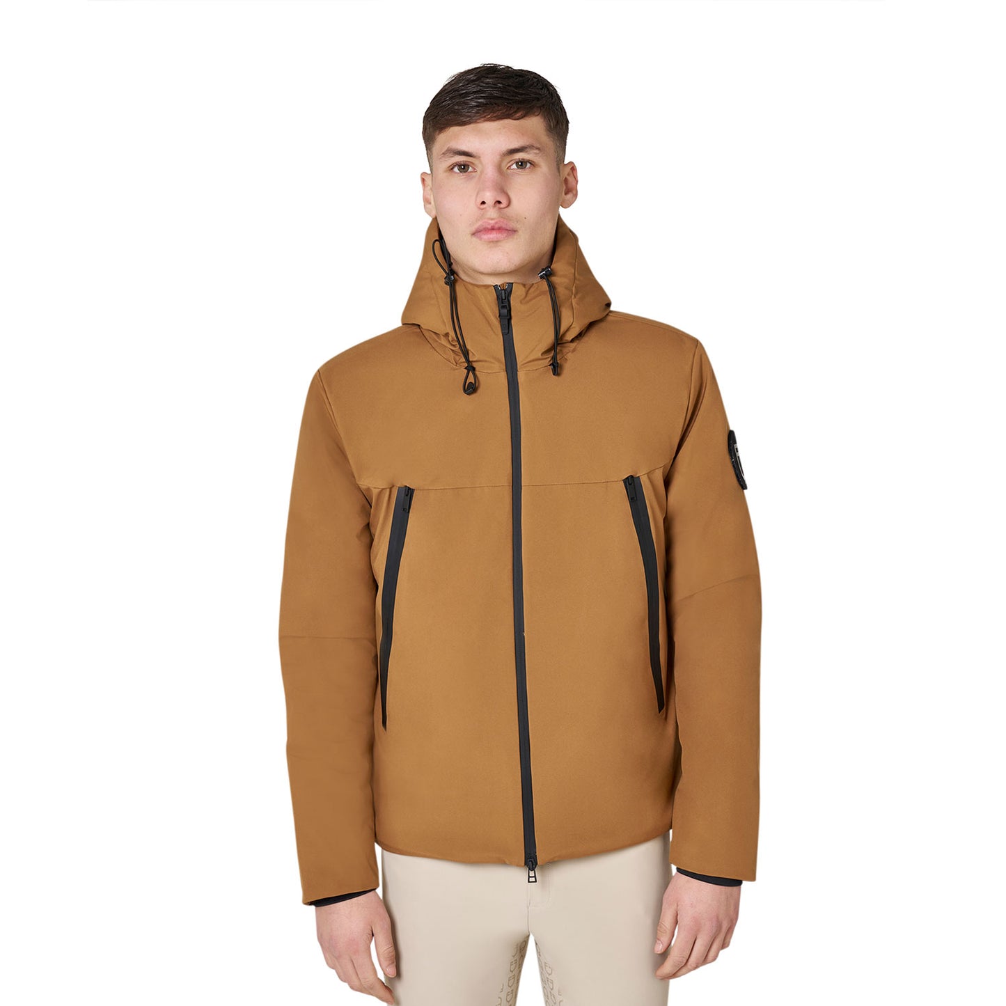 Men's waterproof and windproof jacket in nylon