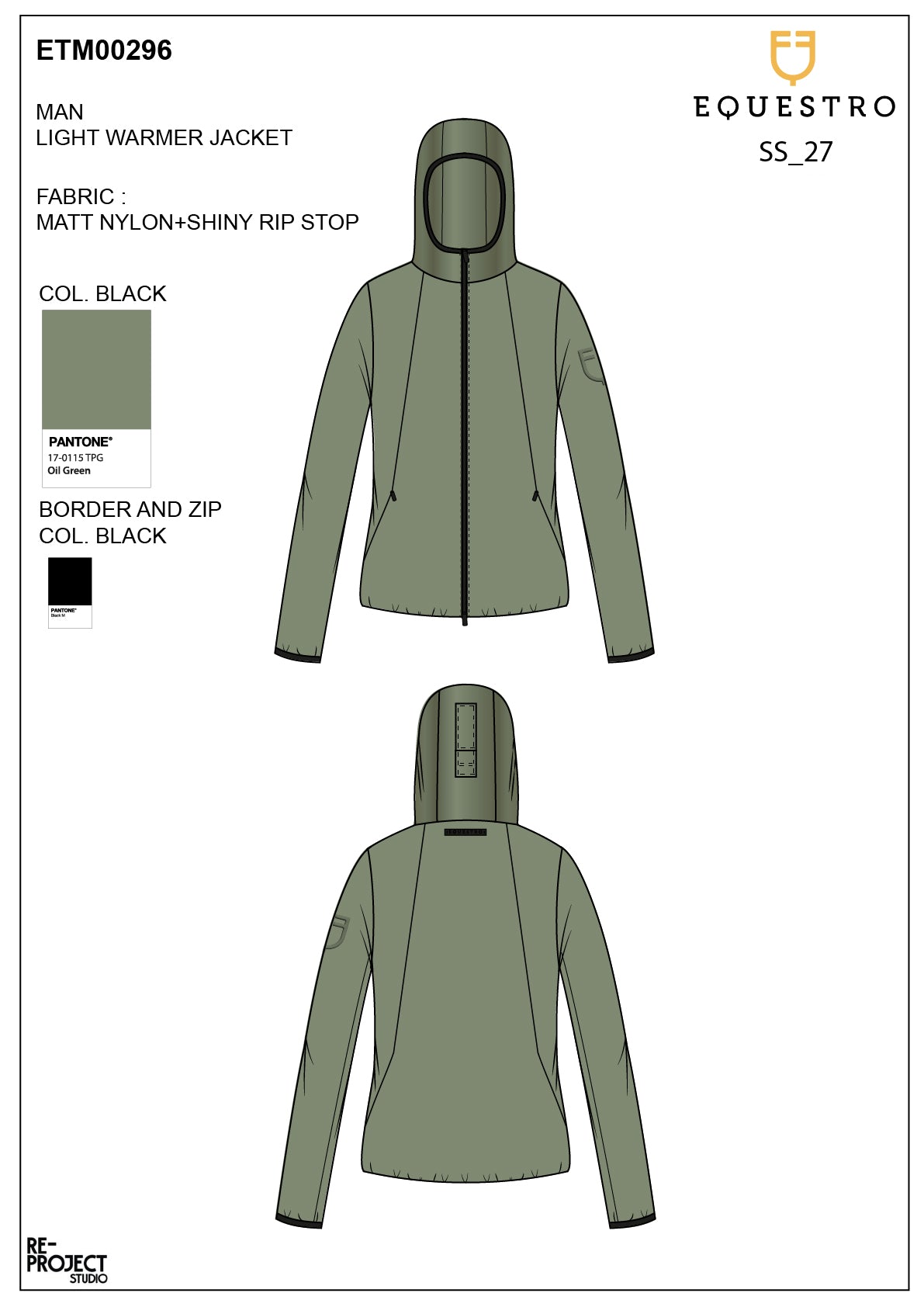Men's softshell jacket Foldable line