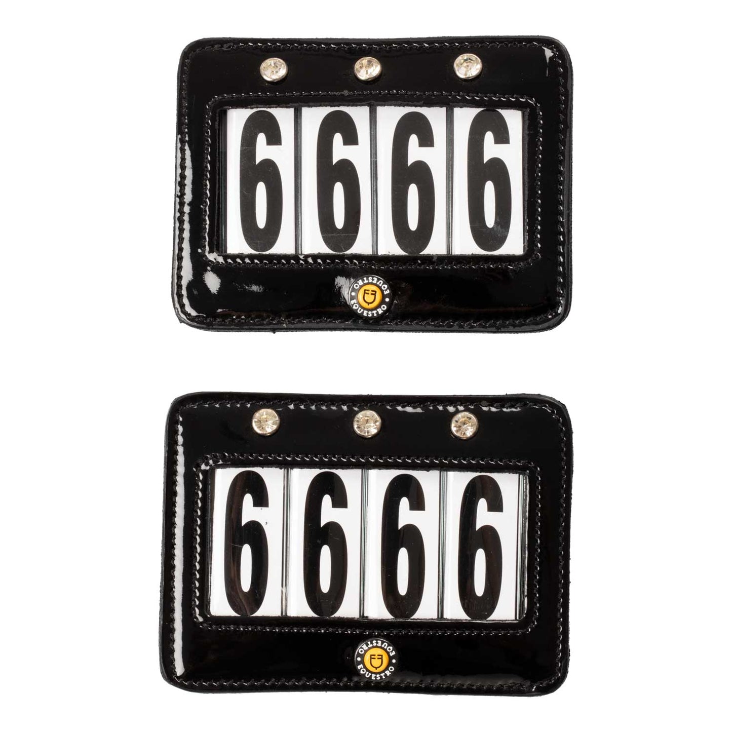 4 digits competition number holder with crystals