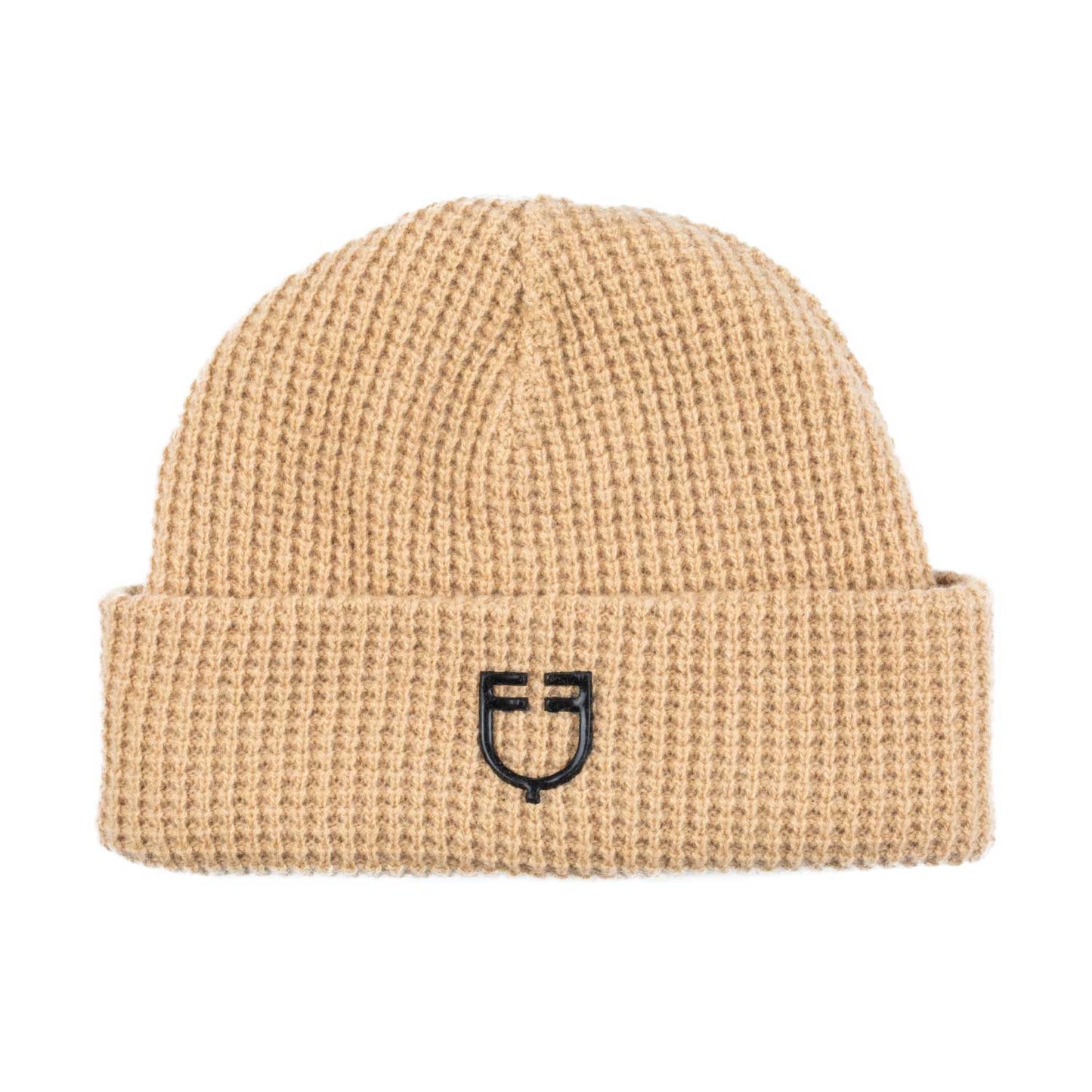 Unisex ribbed wool beanie with logo