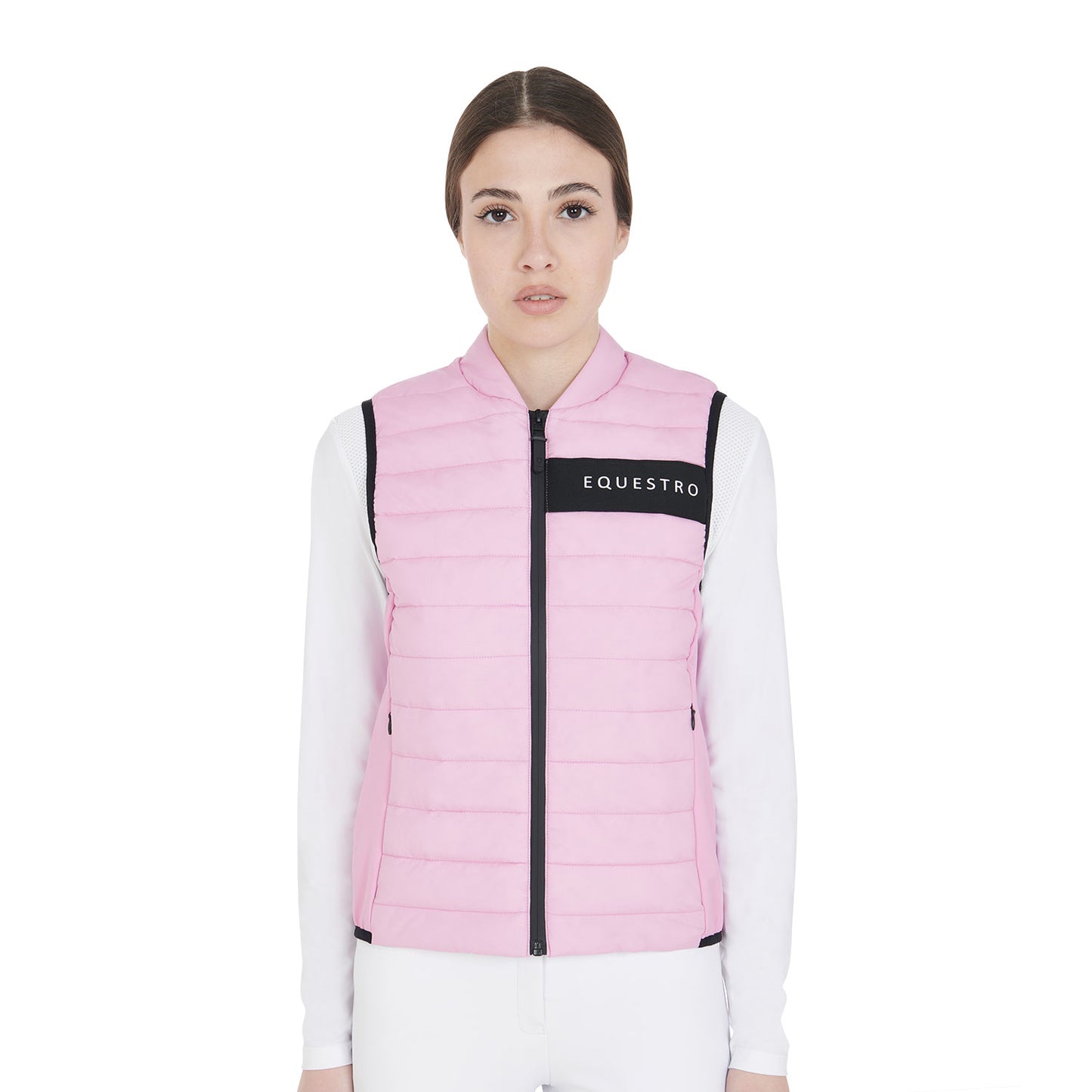 Women's vest in windproof technical fabric