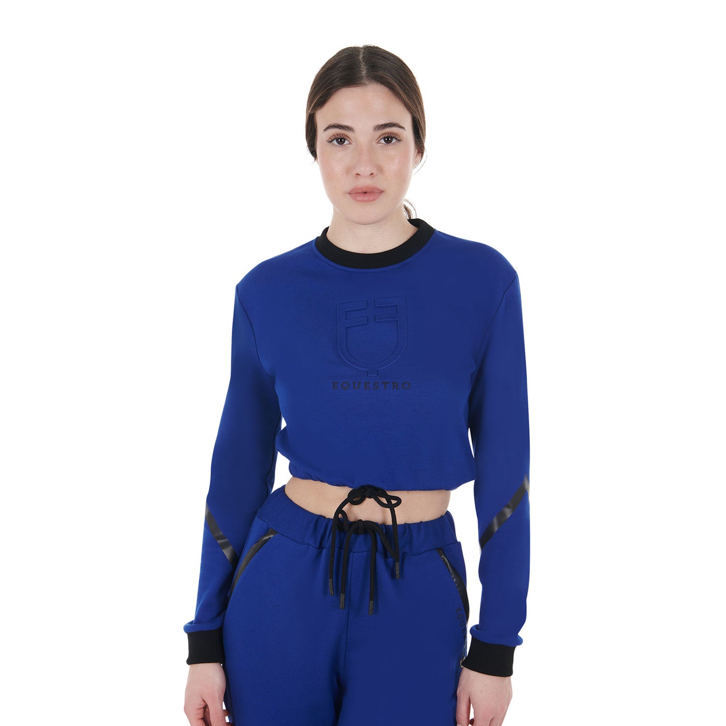 Women's cropped crewneck sweatshirt