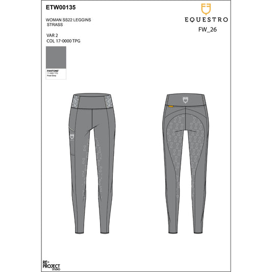Women's slim fit leggings rhinestones