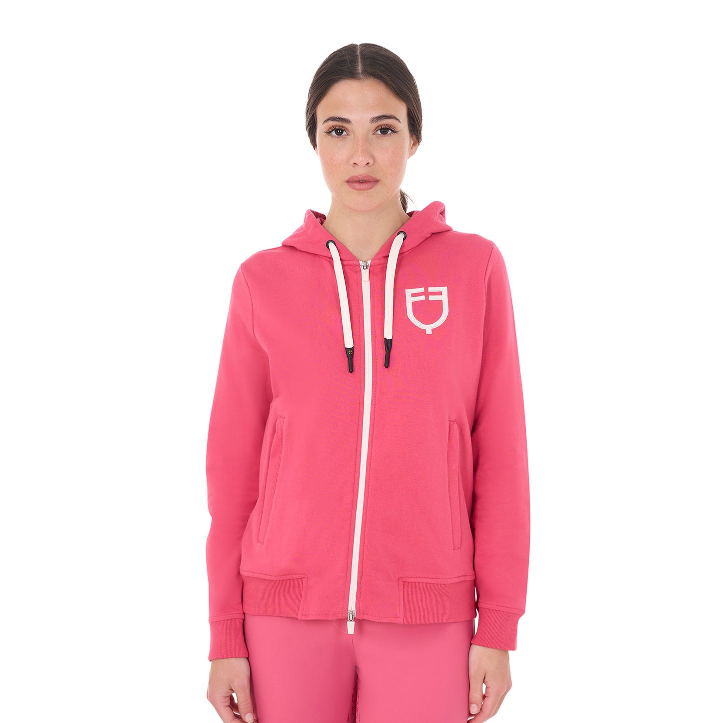Women's hoodie with front zip