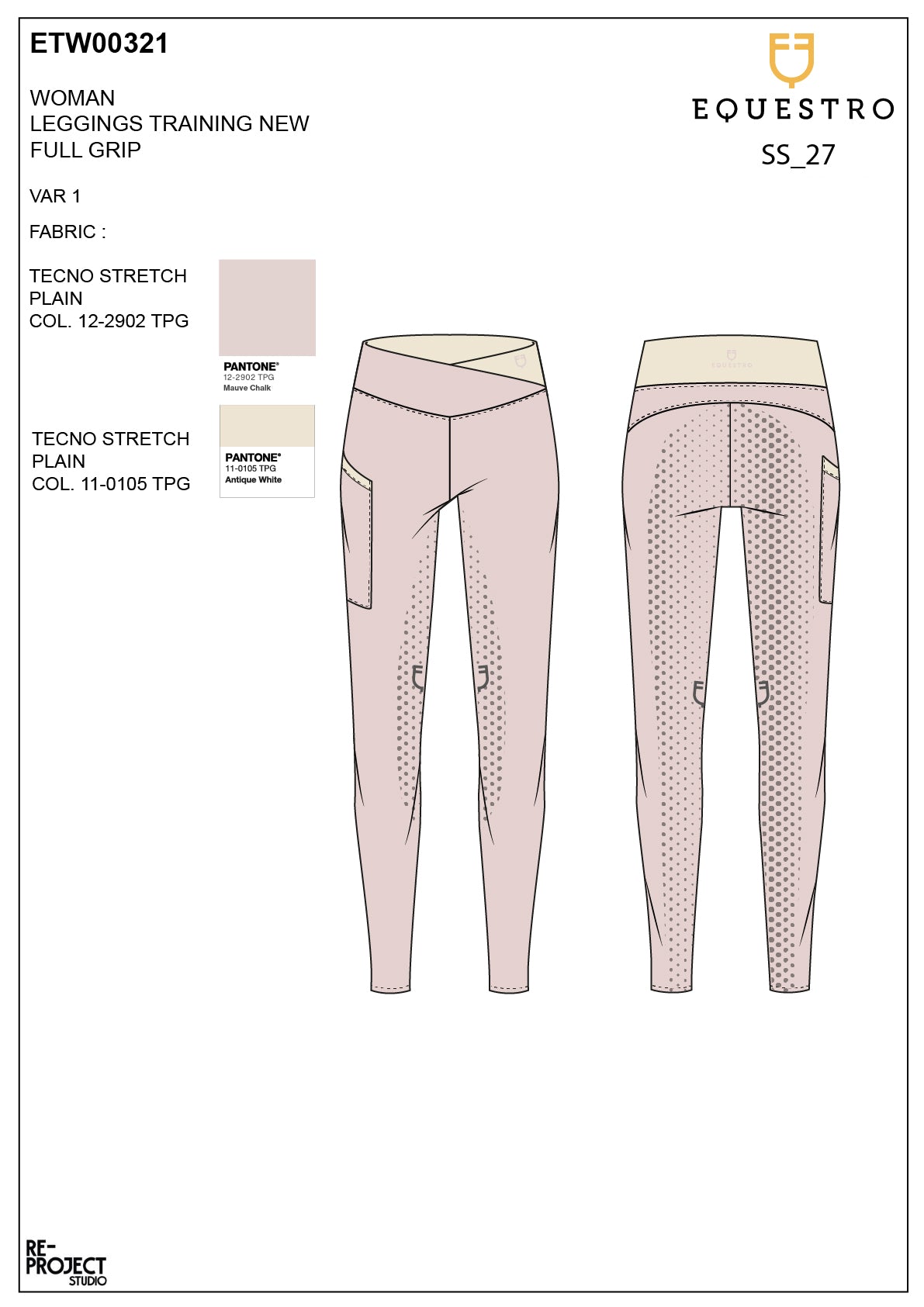 Women's two-tone full-grip leggings