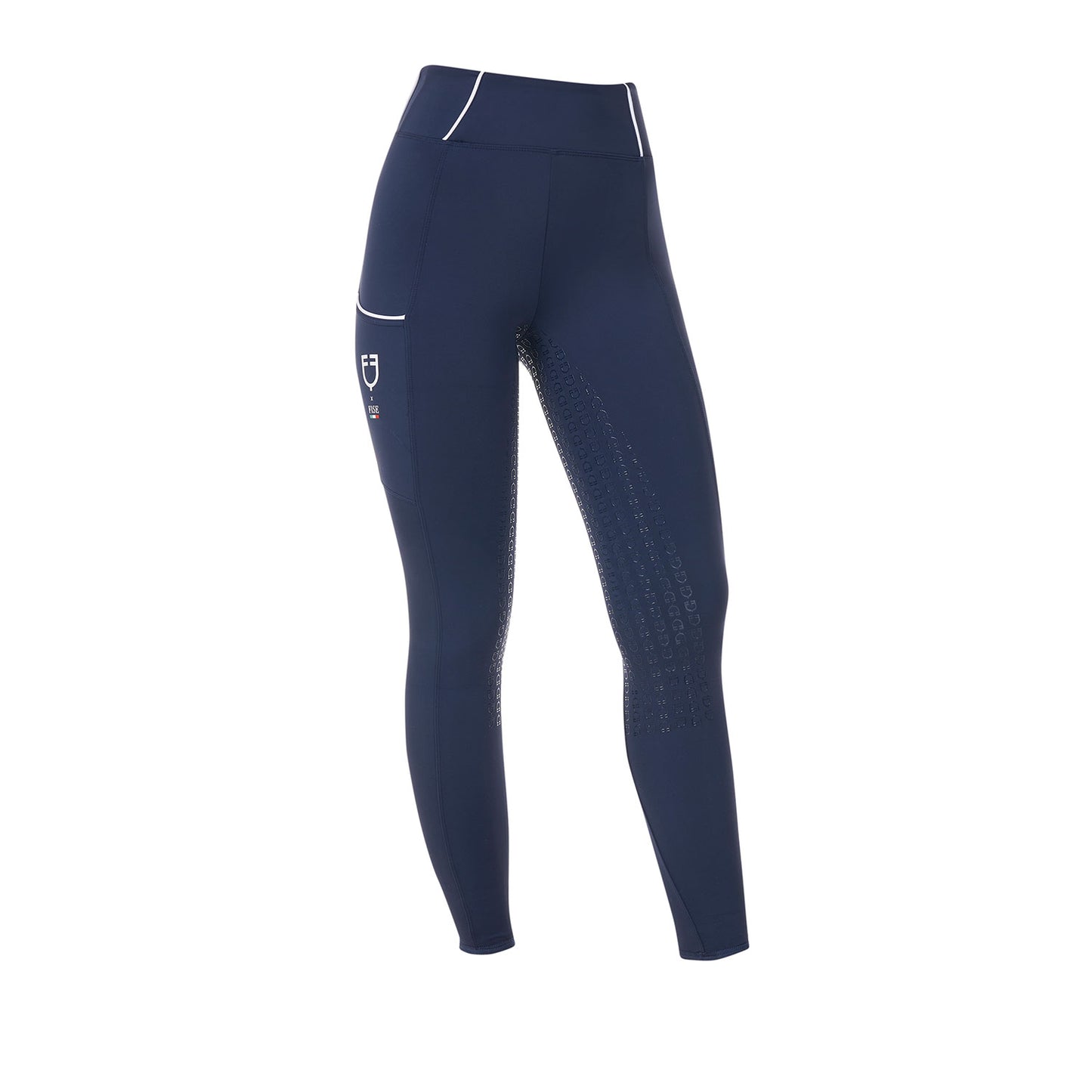 Women's slim fit full grip leggings Equestro X FISE