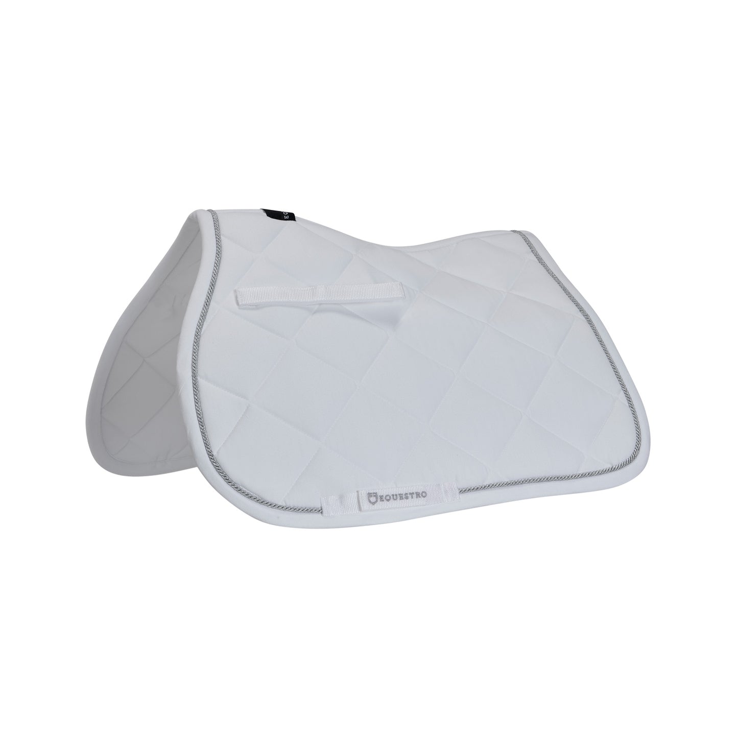 Jumping saddle pad in cotton with trimmings