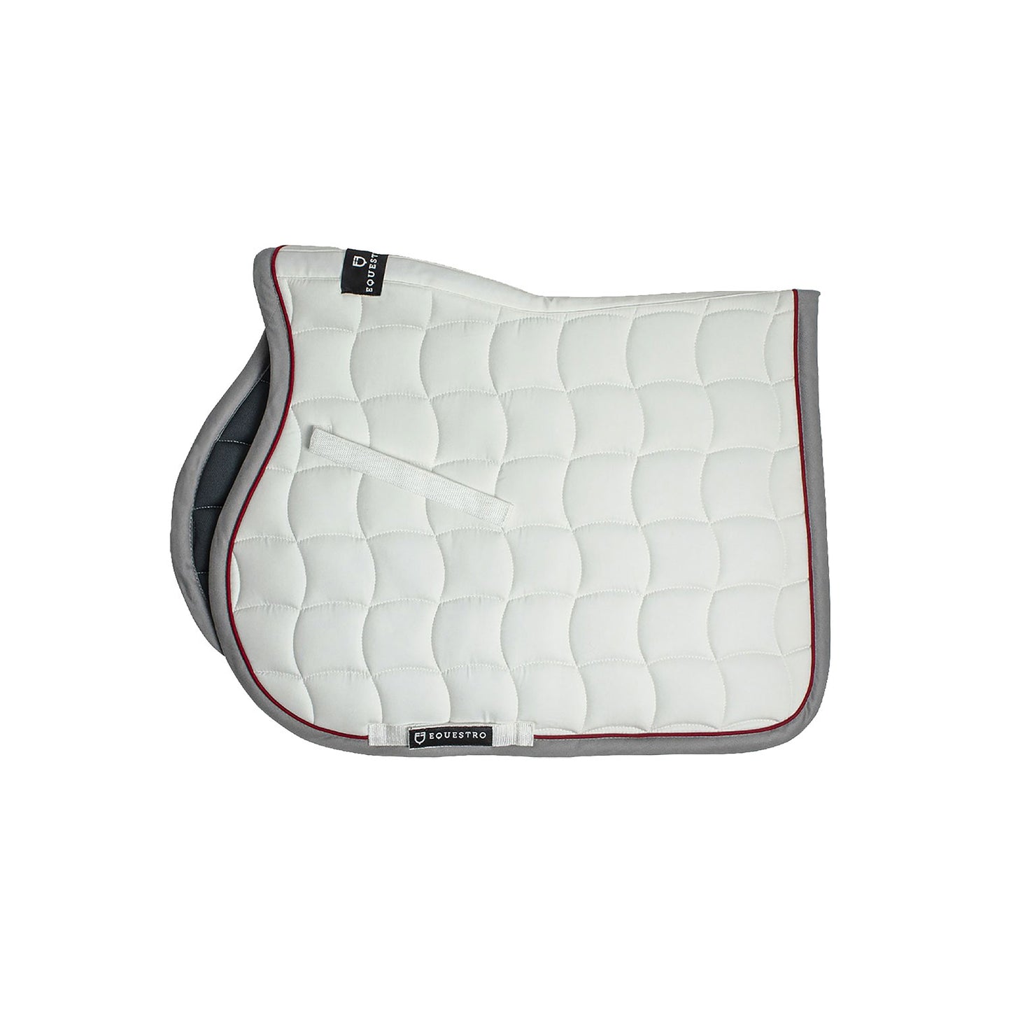 Jumping saddle pad with contrasting trimmings