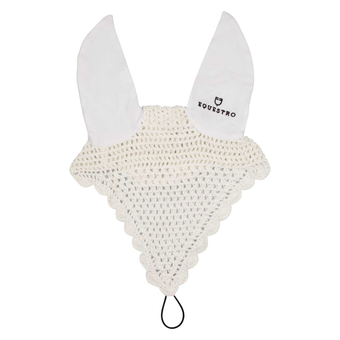 Cotton fly veil with noseband attachment
