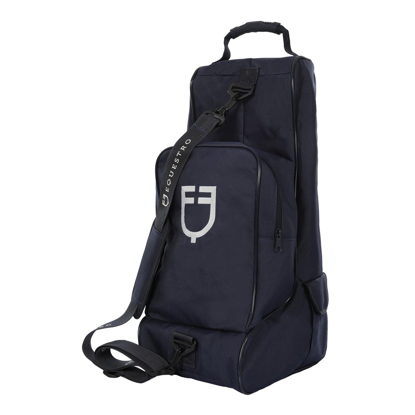 Riding boots and cap bag